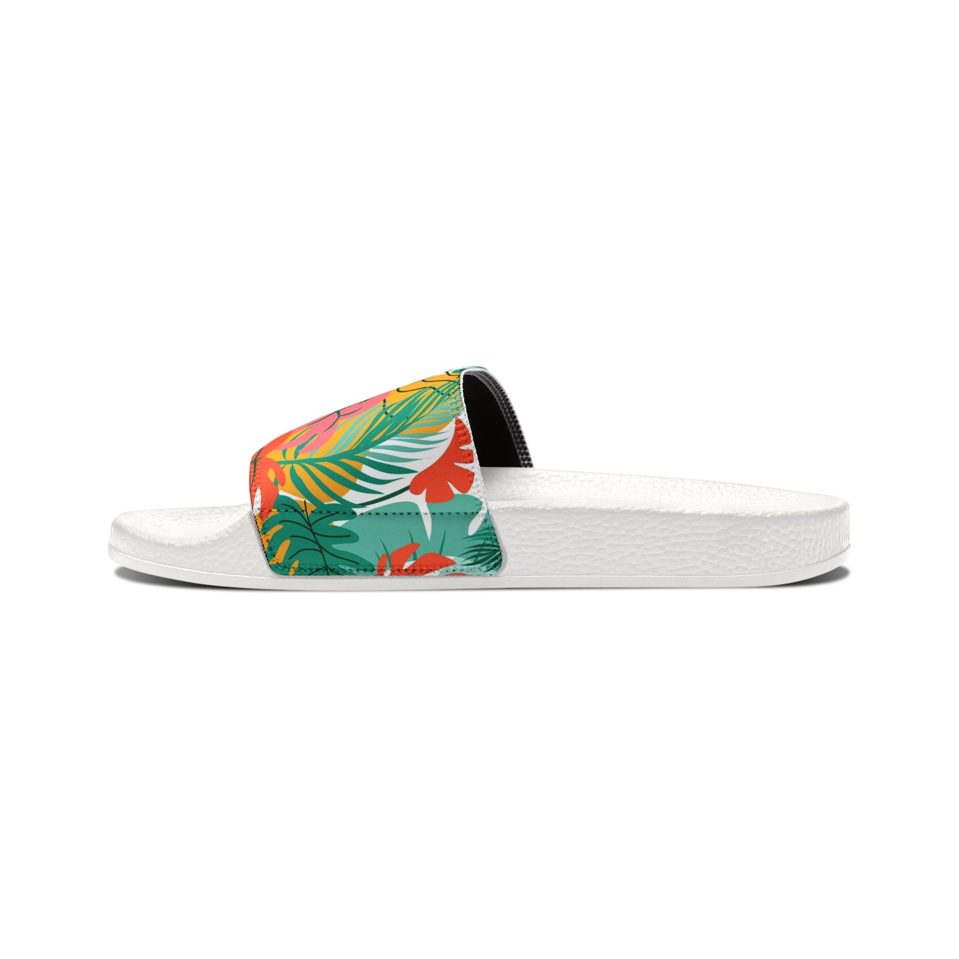 "Island Leaves Kaleidoscope" Women's Beach Sandals - Island Vibes For Life
