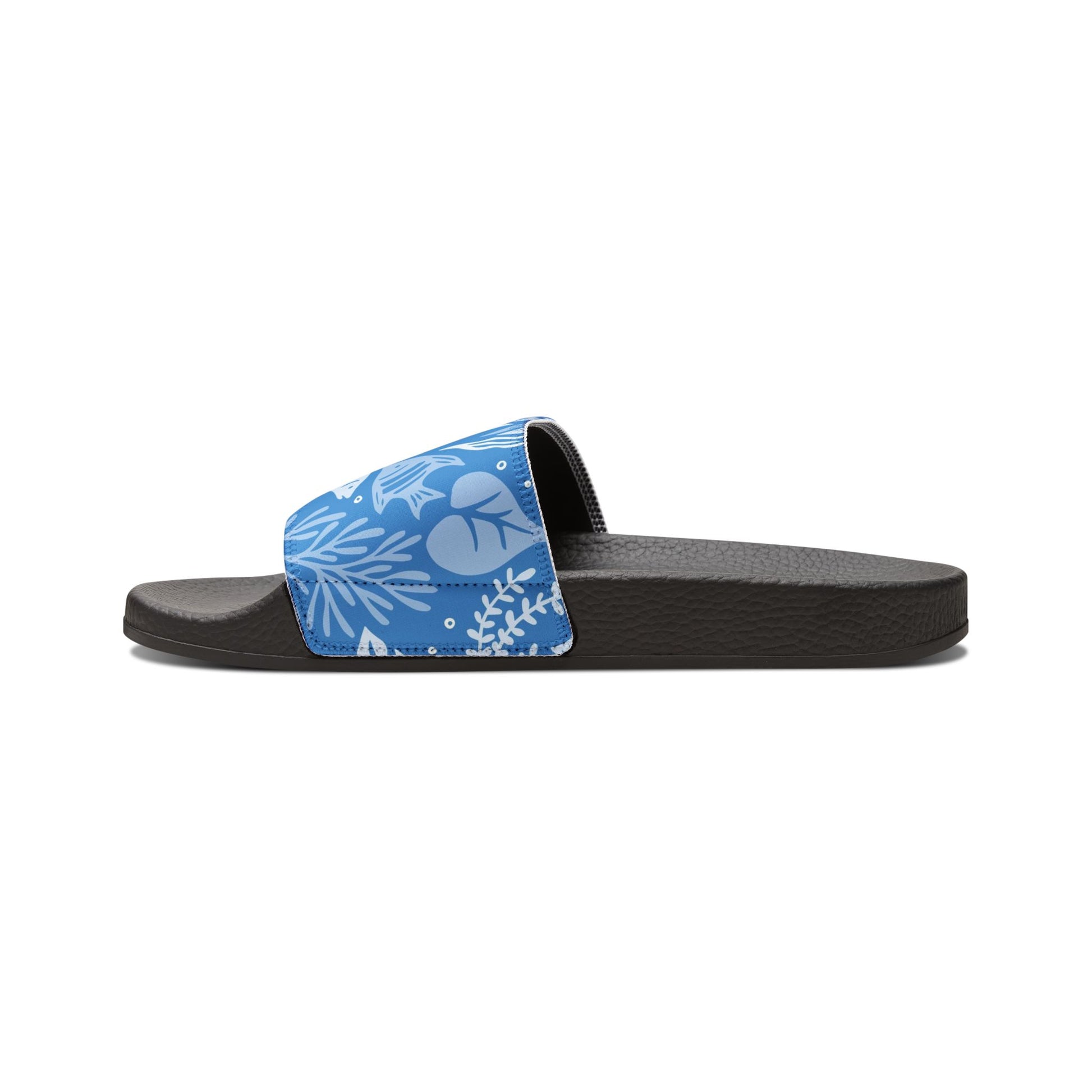 "Marine Marvels: Blue Serenade" Women's Beach Sandals - Island Vibes For Life