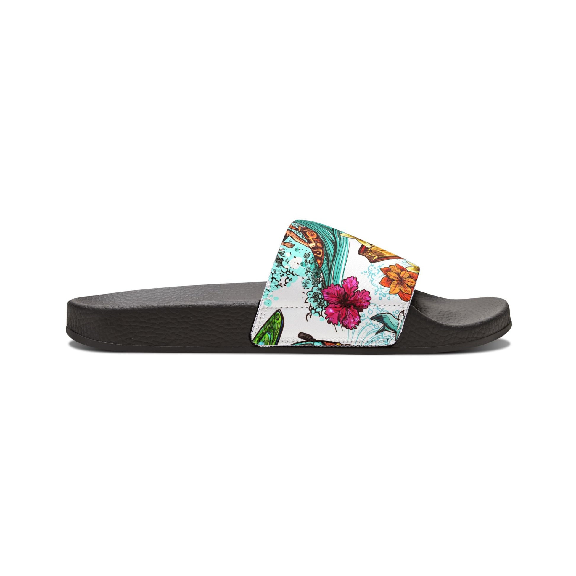 "Microbus and Surfboards" Women's Beach Sandals - Island Vibes For Life