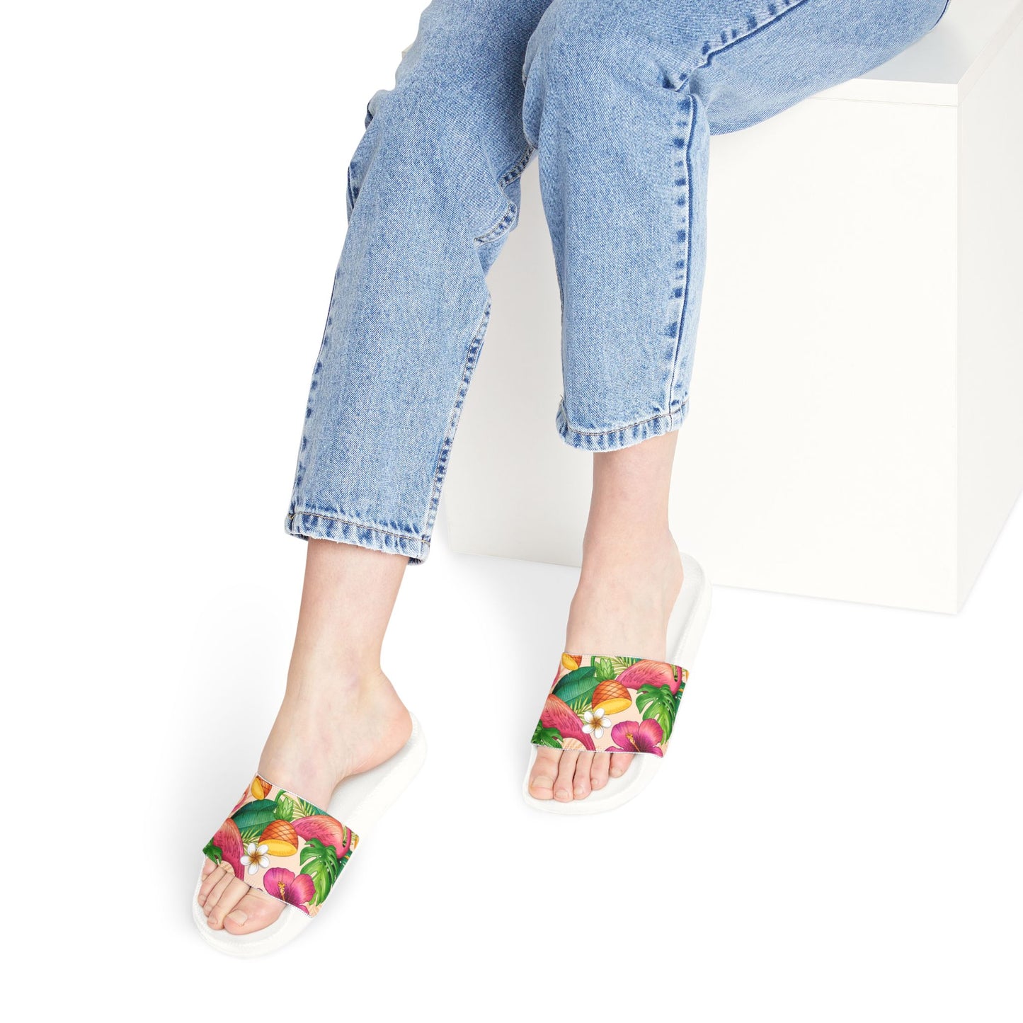 "Tropical Duo" Women's Beach Sandals - Island Vibes For Life