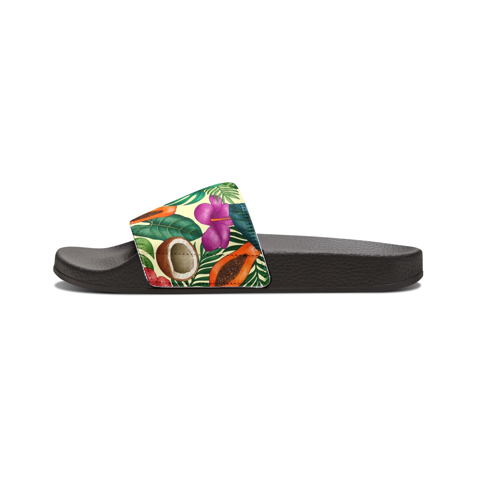 "Island Extravaganza: Exotic Harvest" Men's Beach Sandals - Island Vibes For Life