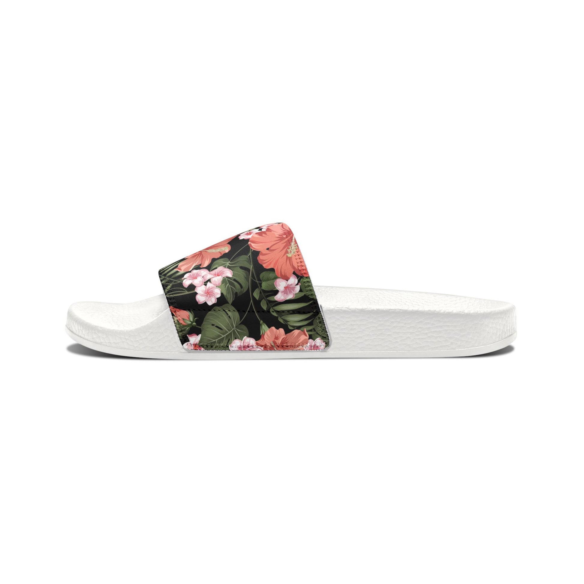 "Midnight Bloomscape" Women's Beach Sandals - Island Vibes For Life