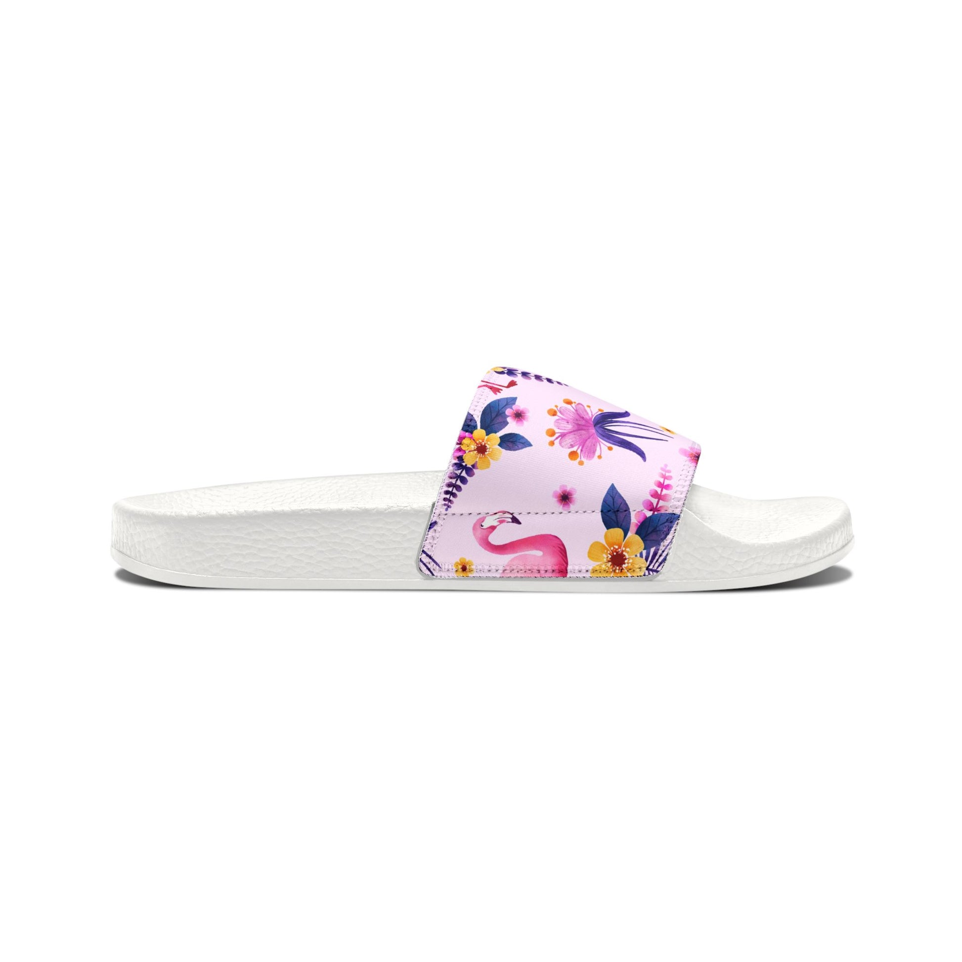 "Pink Flamingo Carnival: Exotic Bliss" Women's Beach Sandals - Island Vibes For Life