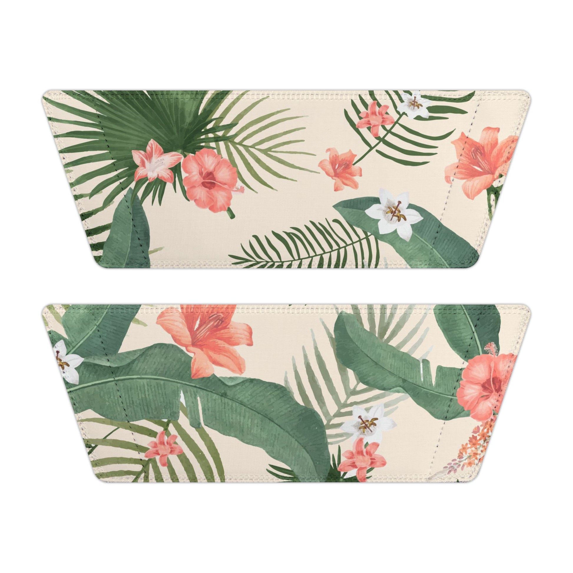 "Hibiscus Palm Oasis" Men's Beach Sandals - Island Vibes For Life