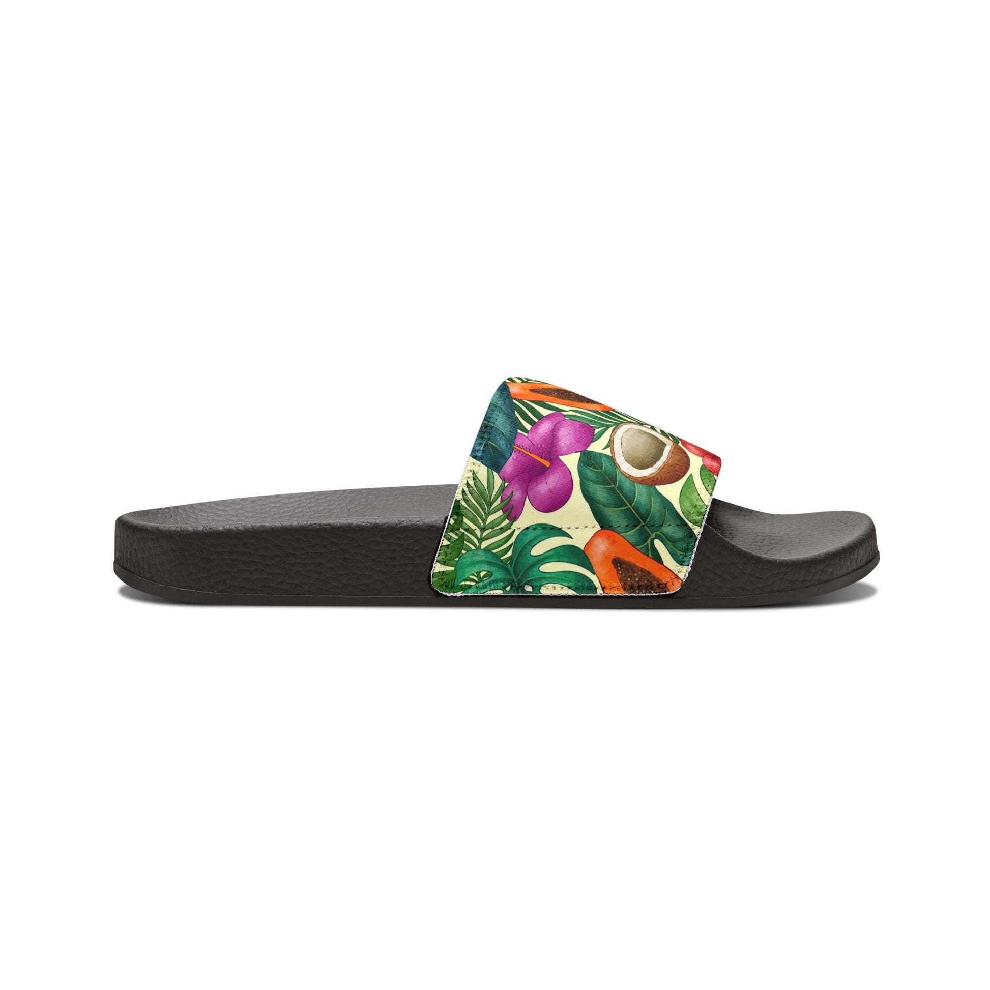 "Island Extravaganza: Exotic Harvest" Men's Beach Sandals - Island Vibes For Life