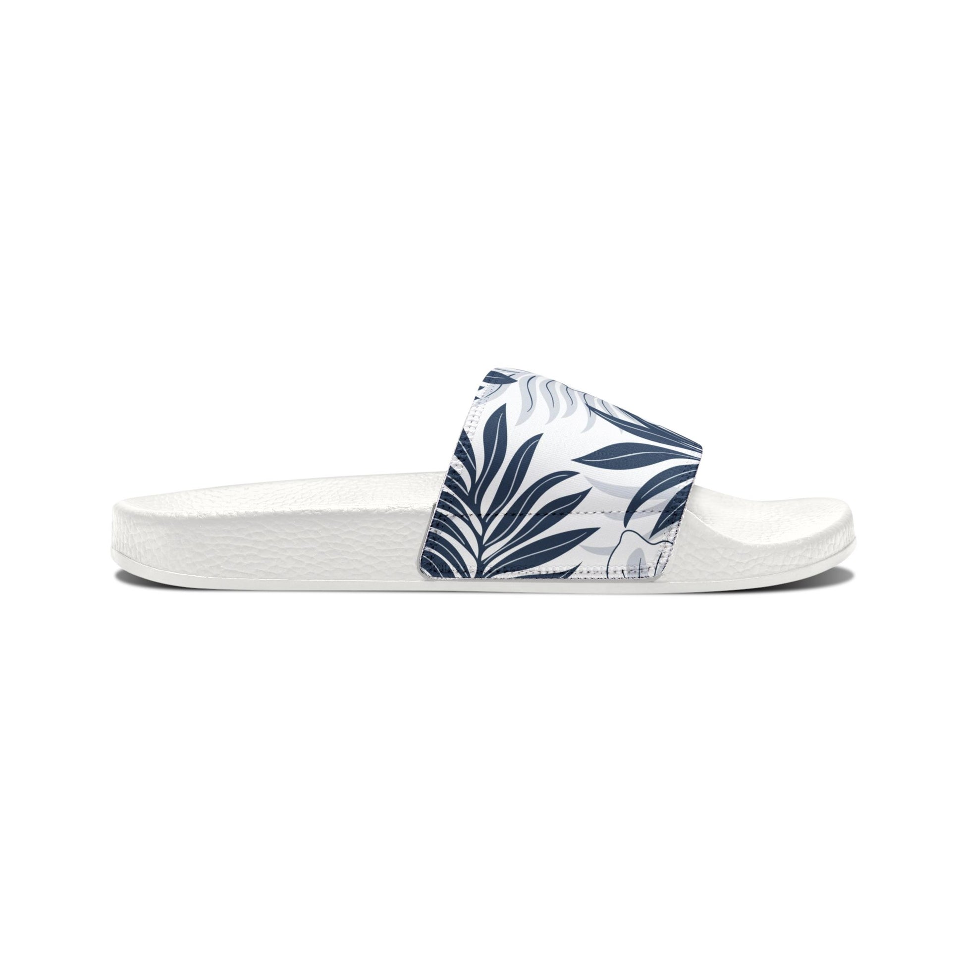 "Noir Tides: Aloha In Darkness" Men's Slide Sandals - Island Vibes For Life