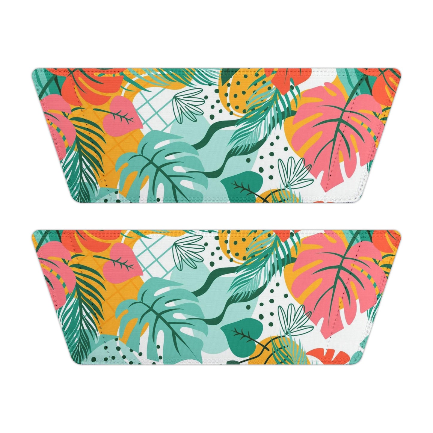 "Island Leaves Kaleidoscope" Men's Beach Sandals - Island Vibes For Life