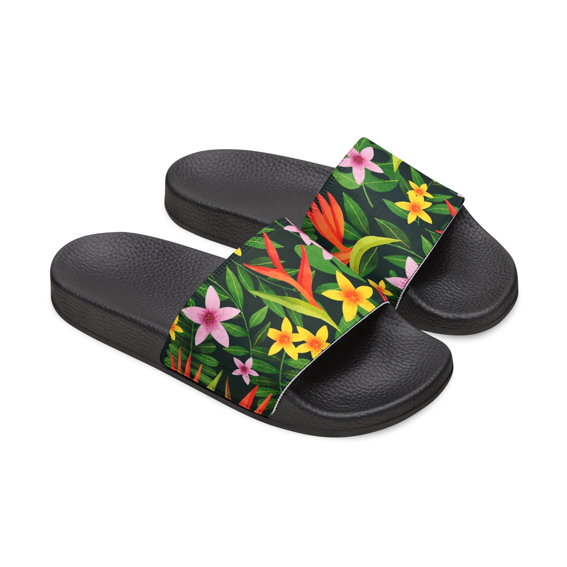 "Paradise Plume Delight" Men's Beach Sandals - Island Vibes For Life