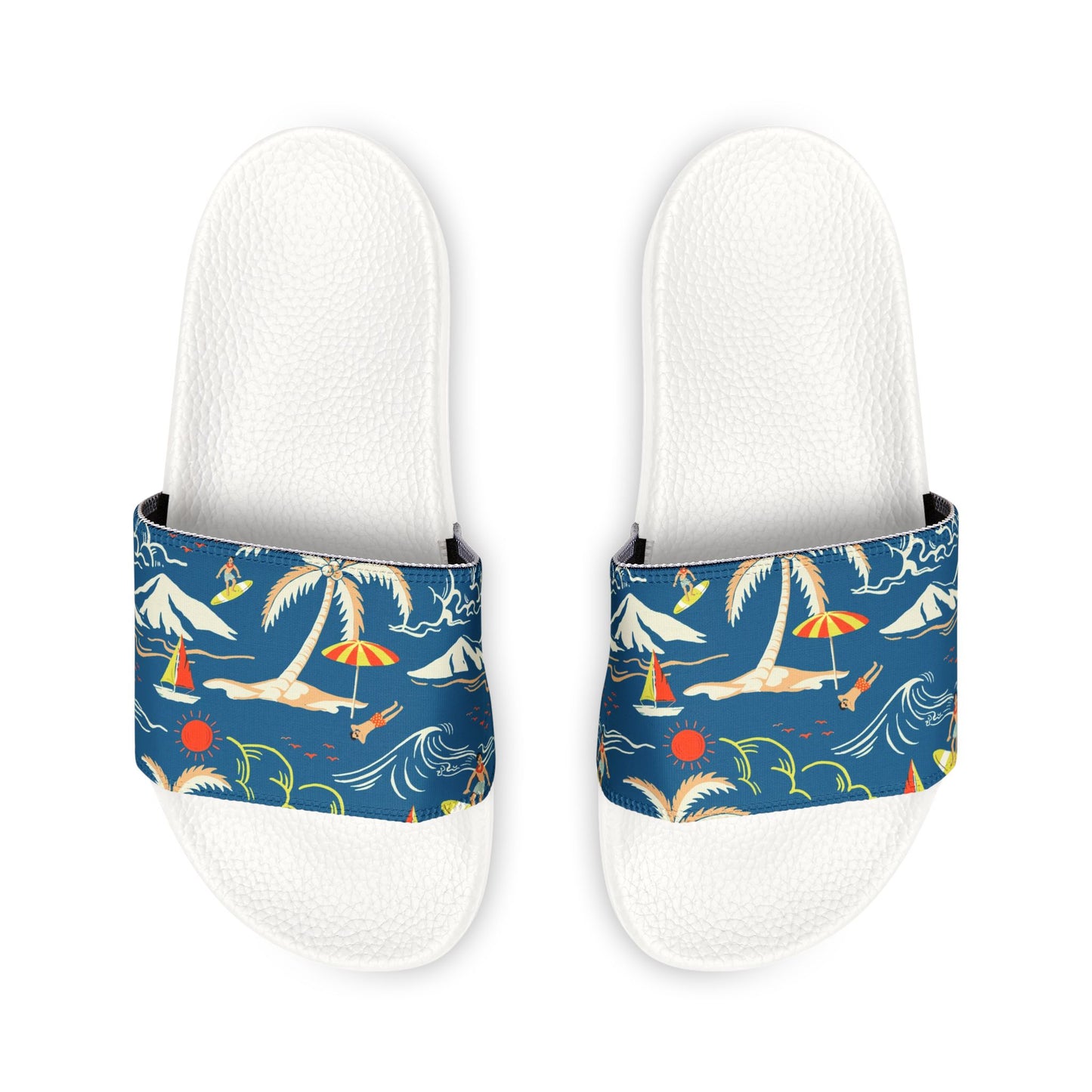"Surfin', Sailin', and Tsunami" Women's Beach Sandals - Island Vibes For Life