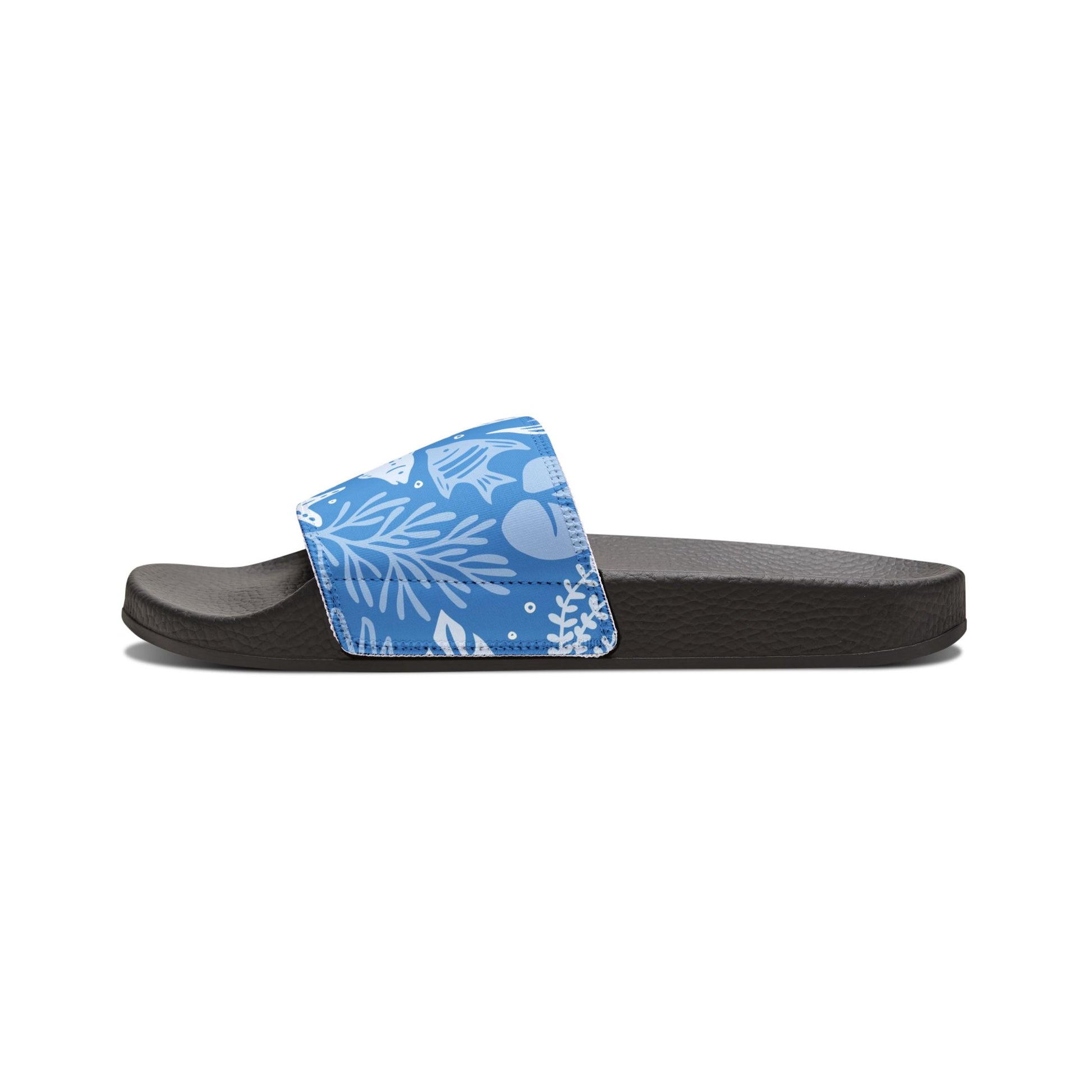 "Marine Marvels: Blue Serenade" Women's Beach Sandals - Island Vibes For Life