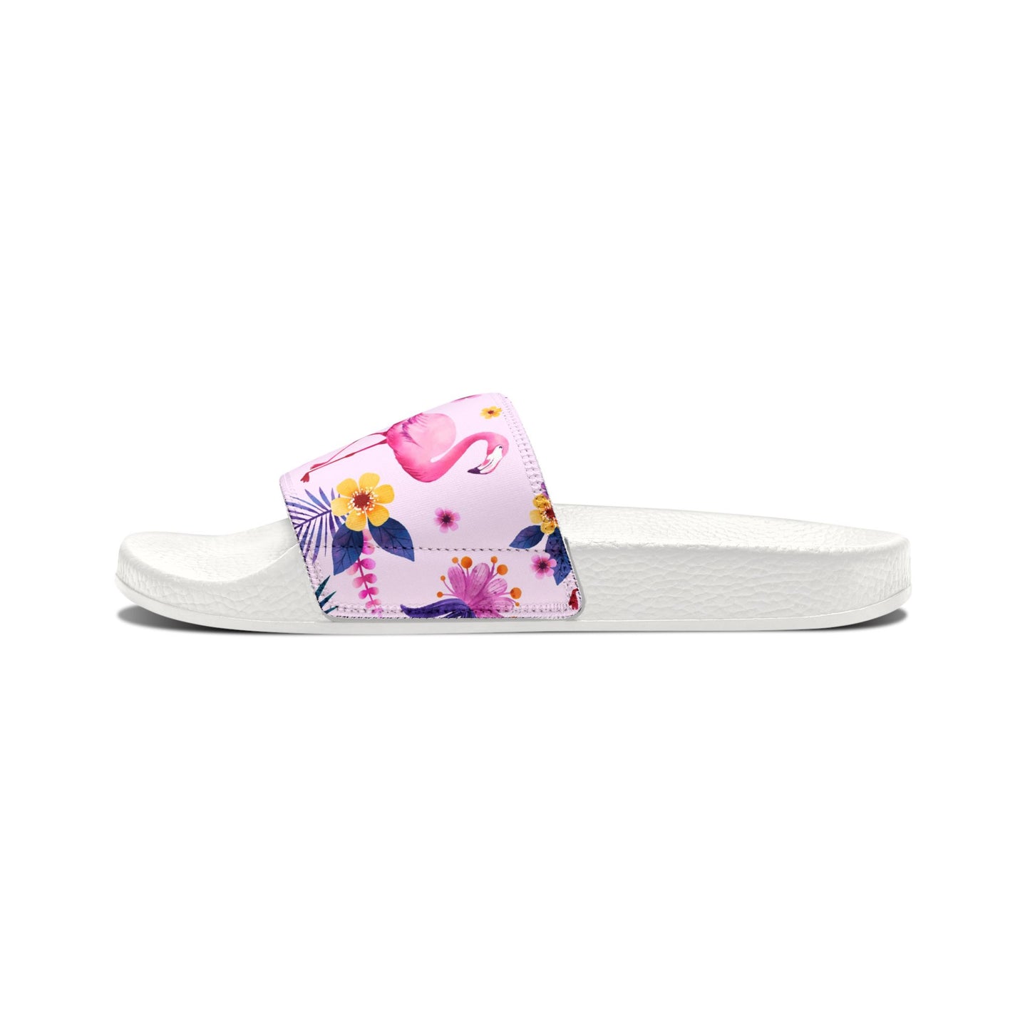 "Pink Flamingo Carnival: Exotic Bliss" Women's Beach Sandals - Island Vibes For Life
