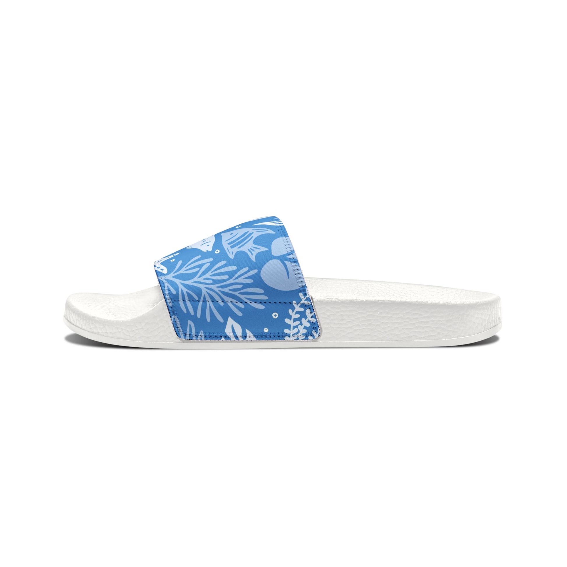 "Marine Marvels: Blue Serenade" Women's Beach Sandals - Island Vibes For Life
