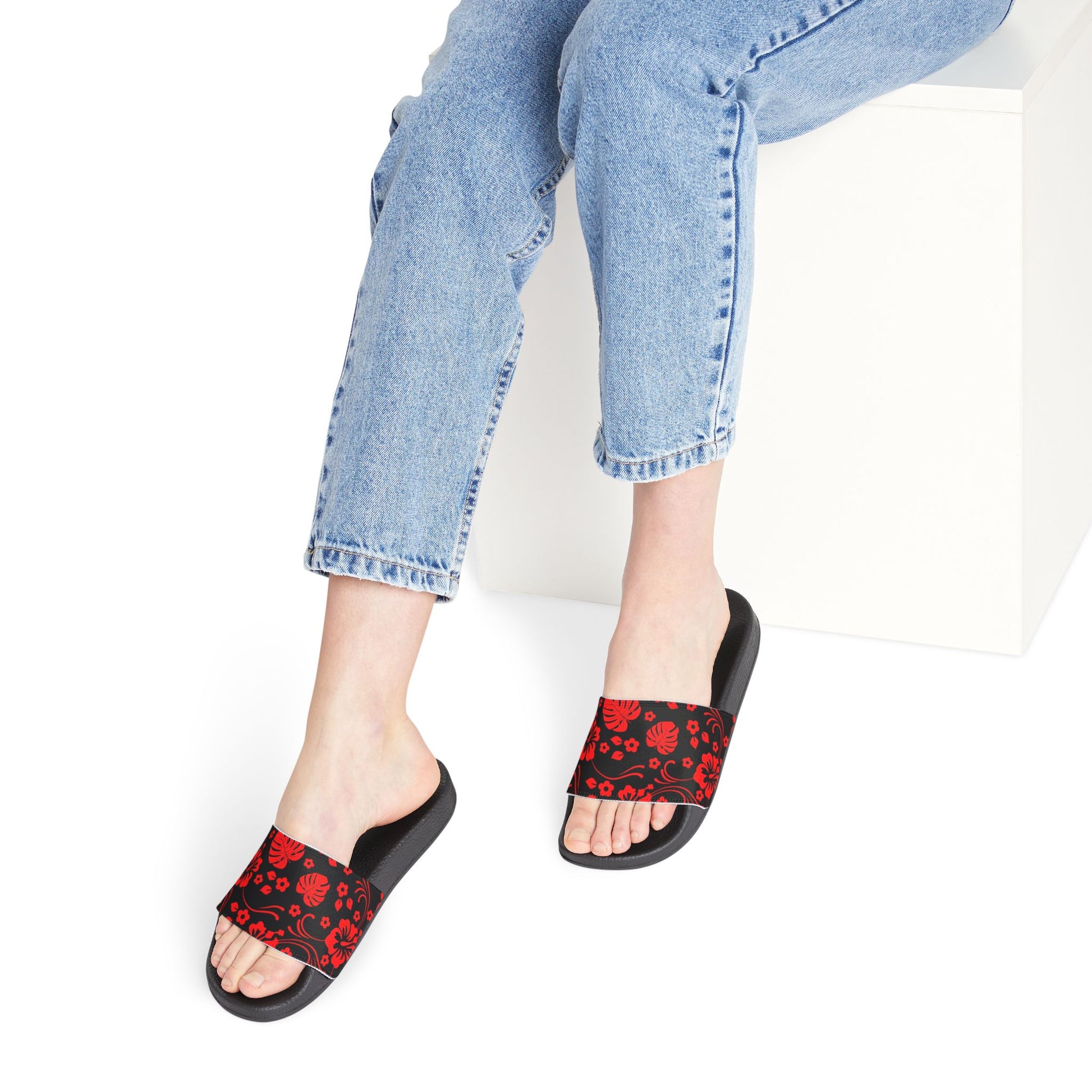 "Black Sands" Women's Beach Sandals - Island Vibes For Life