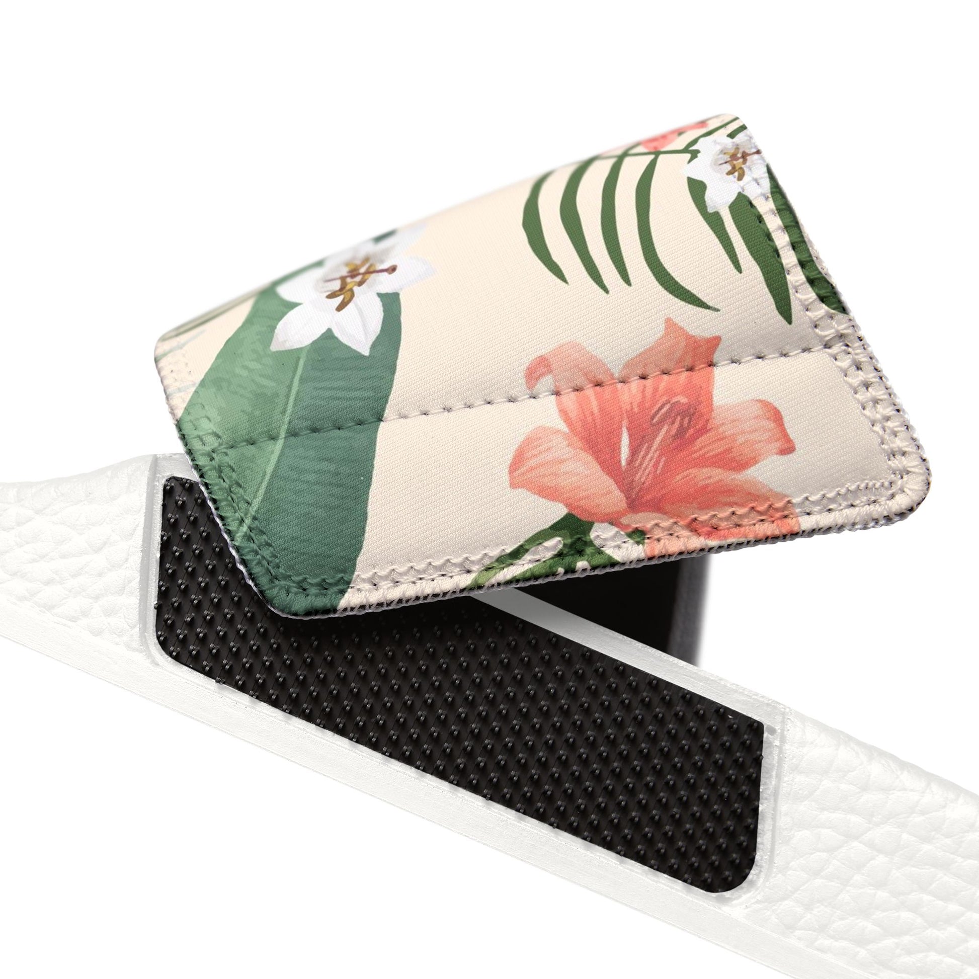 "Hibiscus Palm Oasis" Women's Beach Sandals - Island Vibes For Life