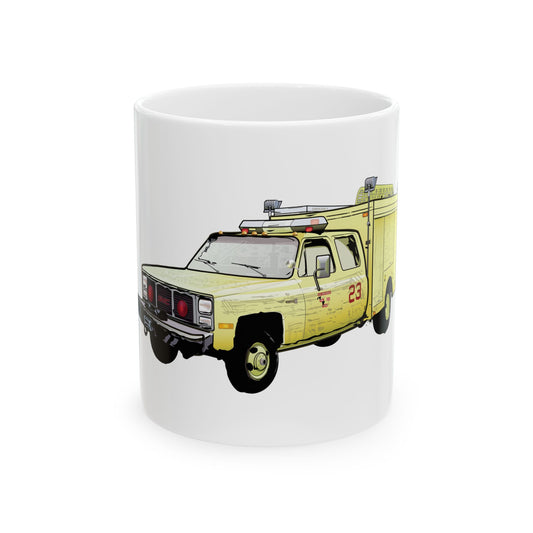Chanute Era Crash Truck Ceramic Mug, (11oz, 15oz)