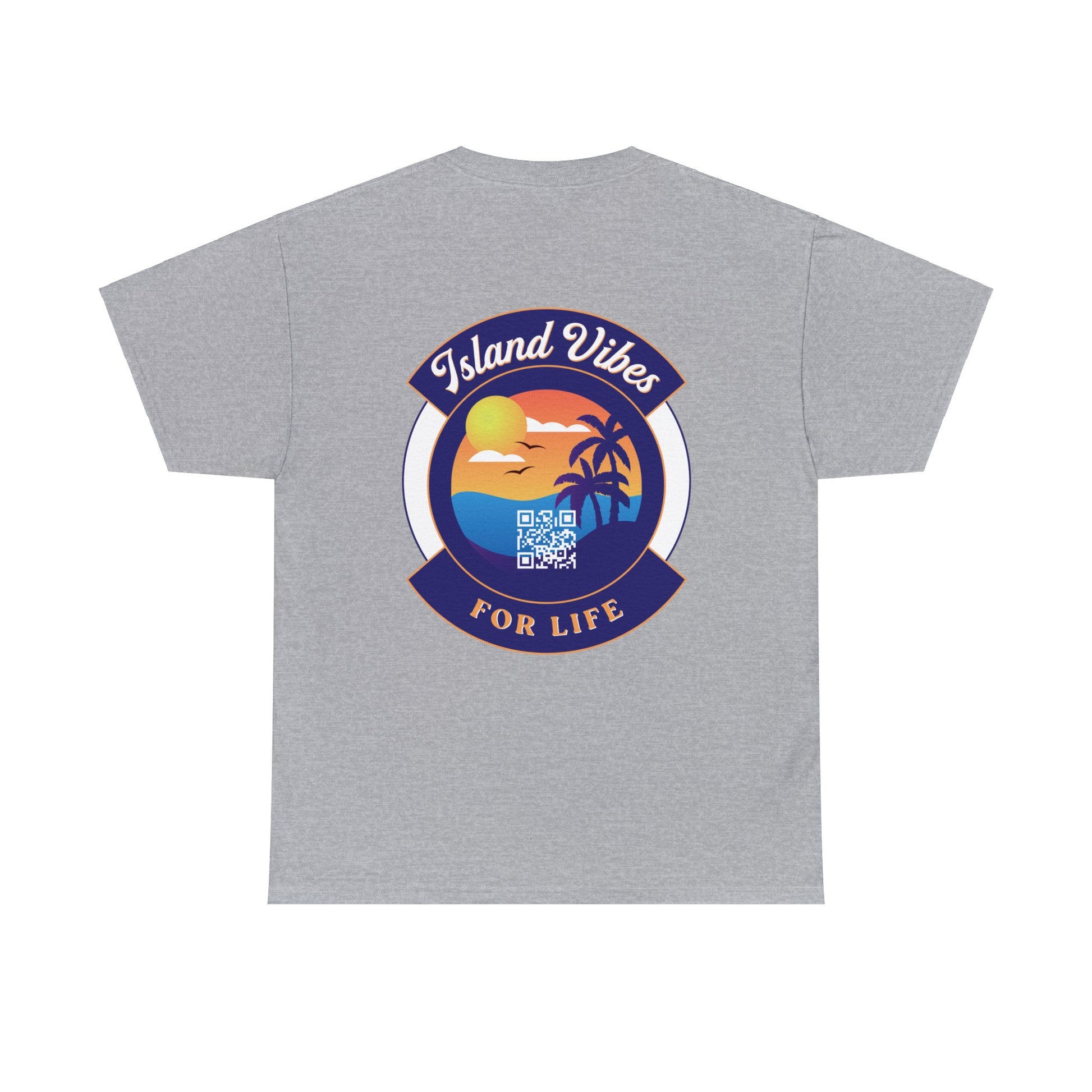 Island Vibes For Life Heavy Cotton Tee - Island Vibes For Life