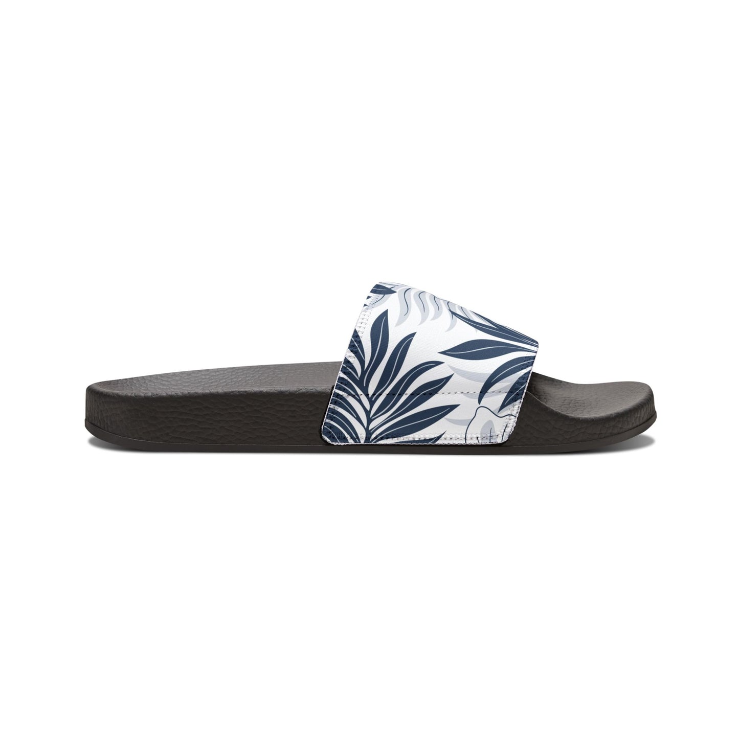 "Noir Tides: Aloha In Darkness" Men's Slide Sandals - Island Vibes For Life