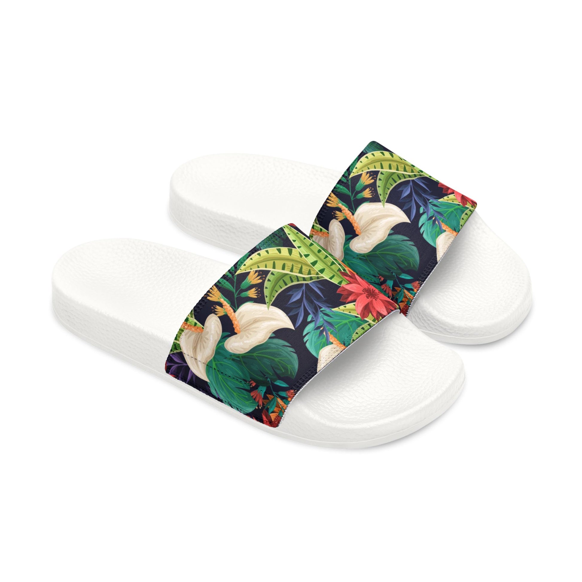 "Nocturnal Blooms" Women's Beach Sandals - Island Vibes For Life