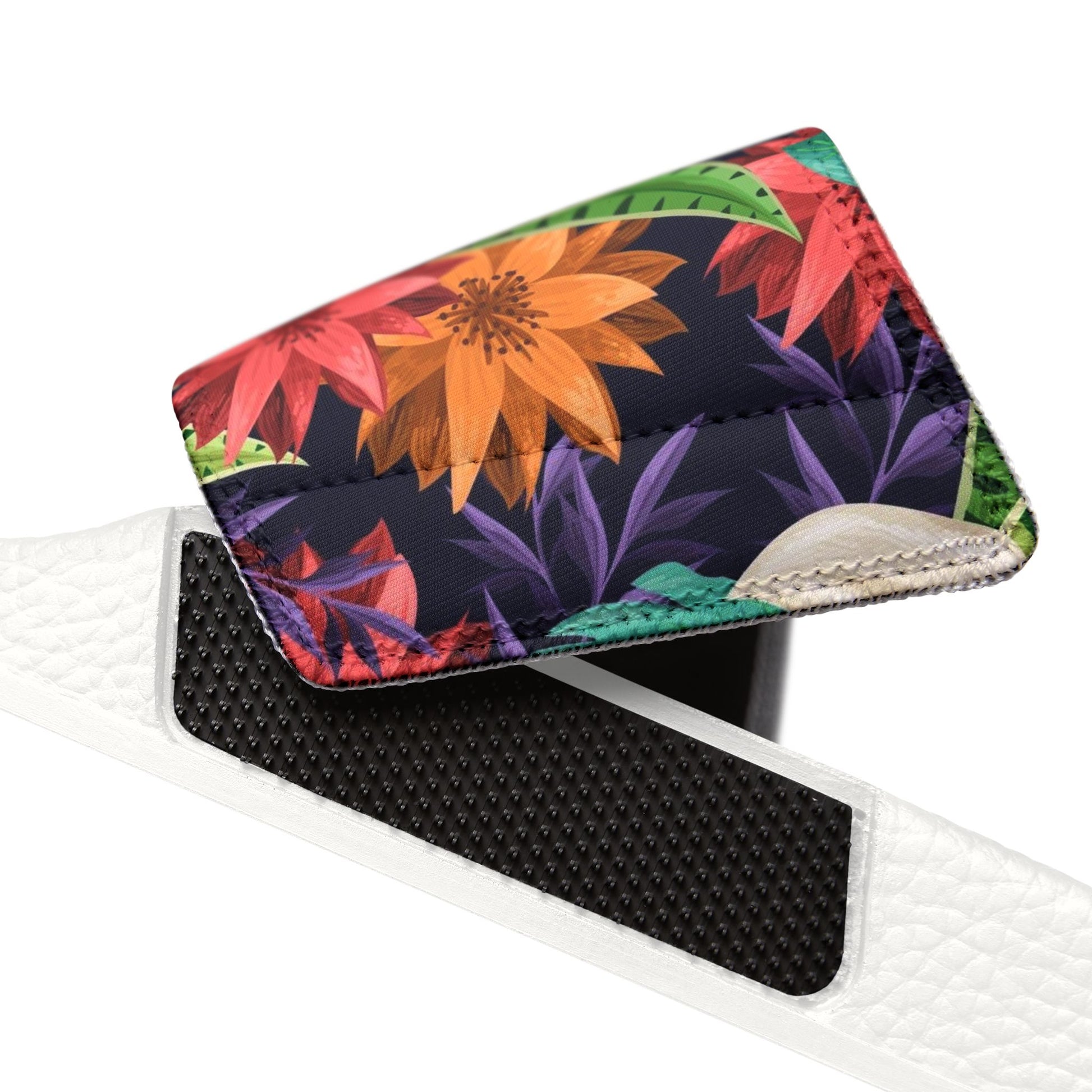 "Nocturnal Blooms" Women's Beach Sandals - Island Vibes For Life