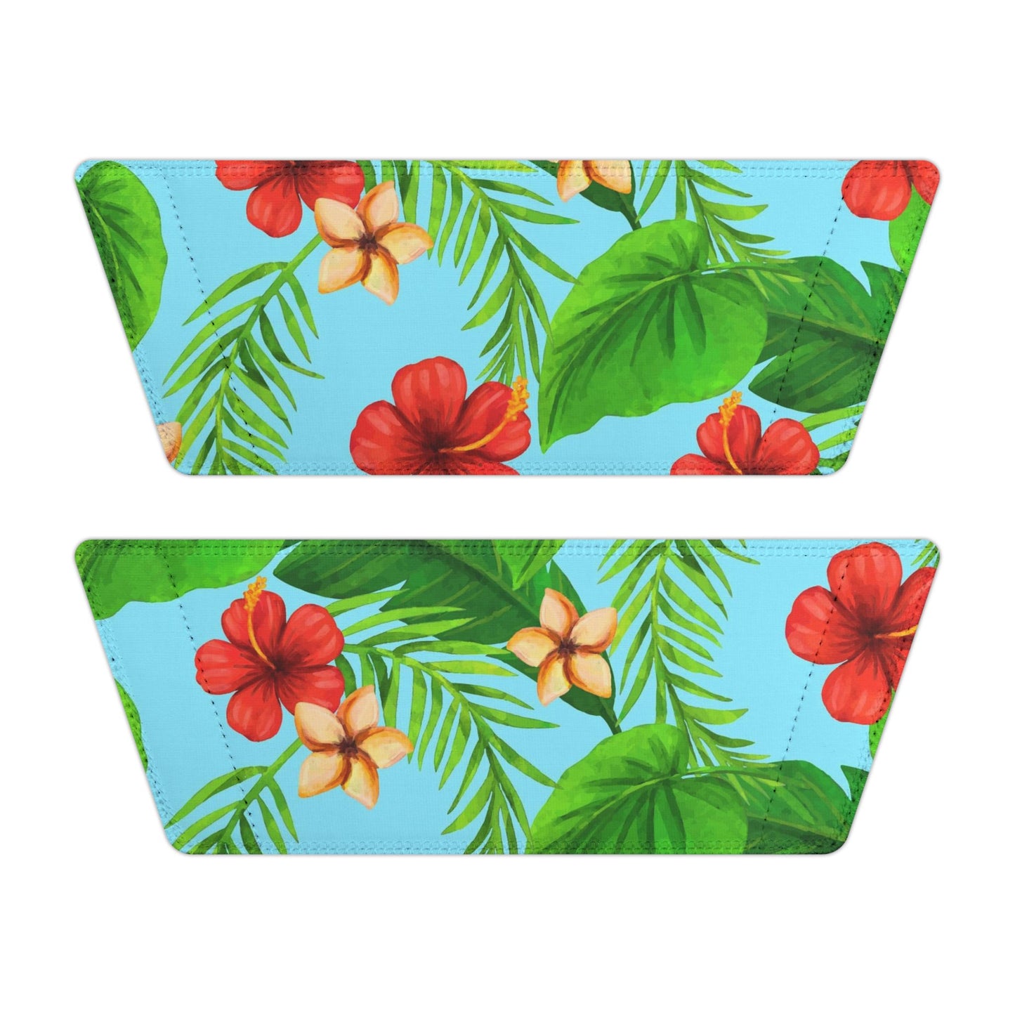 "Tropical Dreamscapes: Skybound Hibiscus" Men's Beach Sandals - Island Vibes For Life