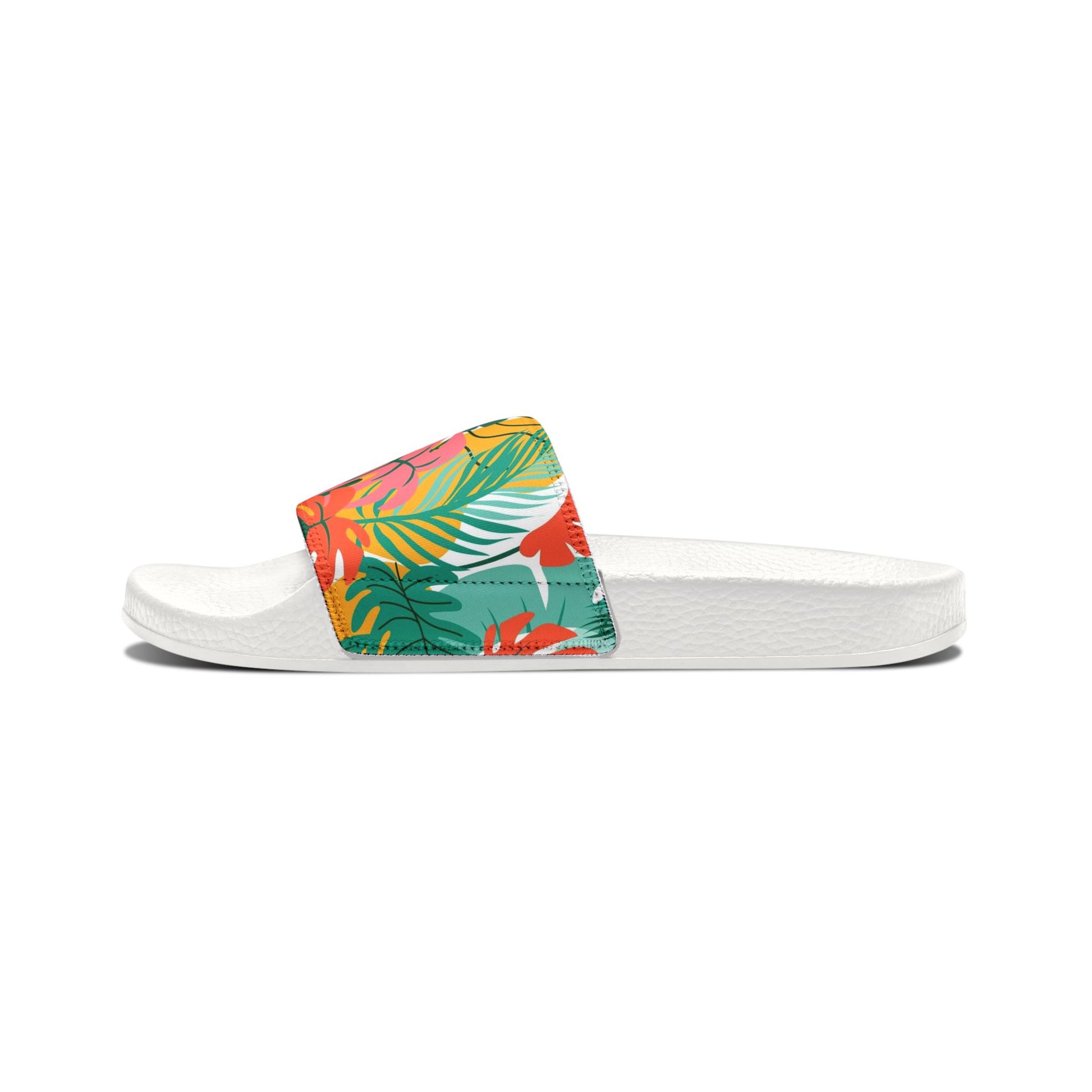 "Island Leaves Kaleidoscope" Women's Beach Sandals - Island Vibes For Life
