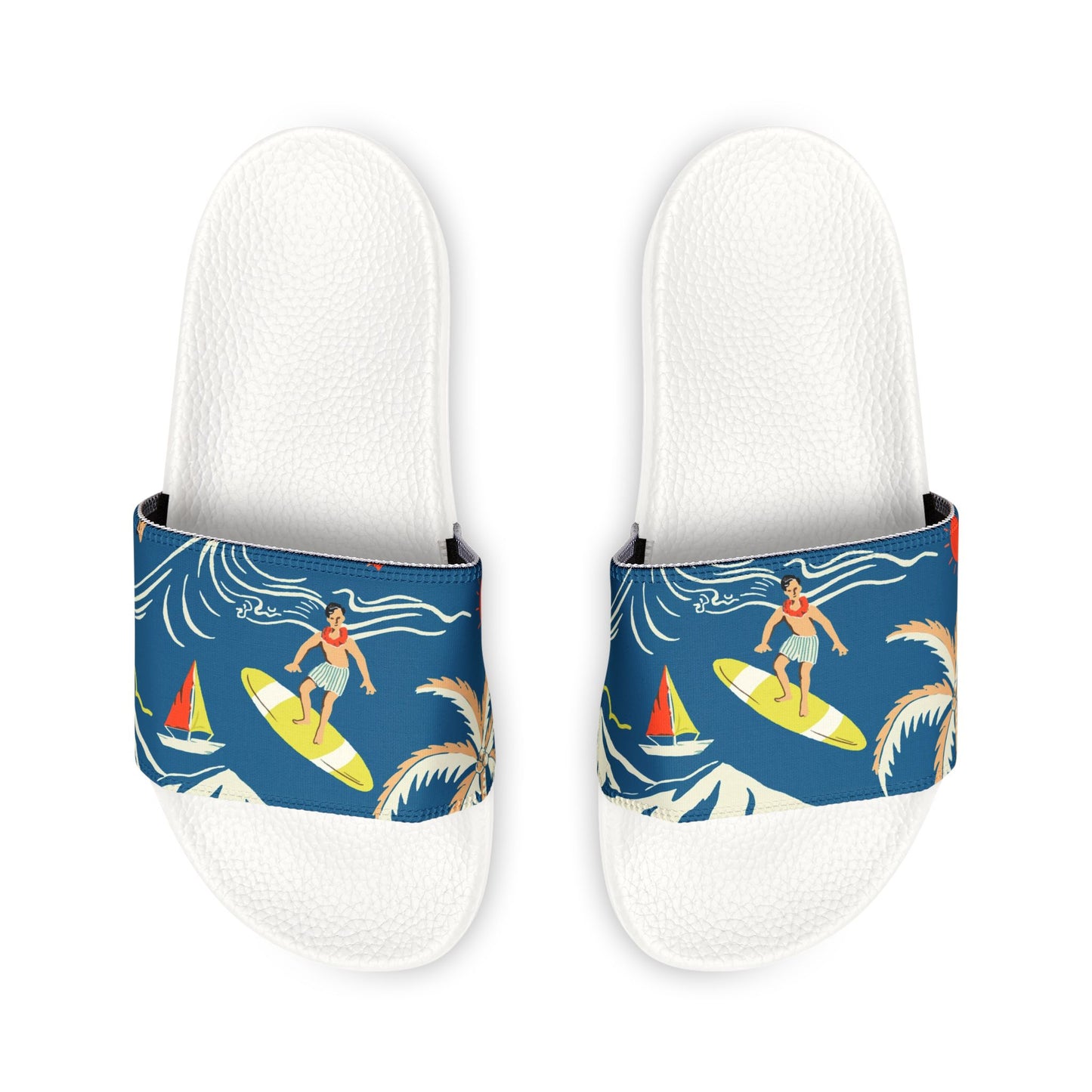 "Surfin', Sailin', and Tsunami" Men's Beach Sandals - Island Vibes For Life
