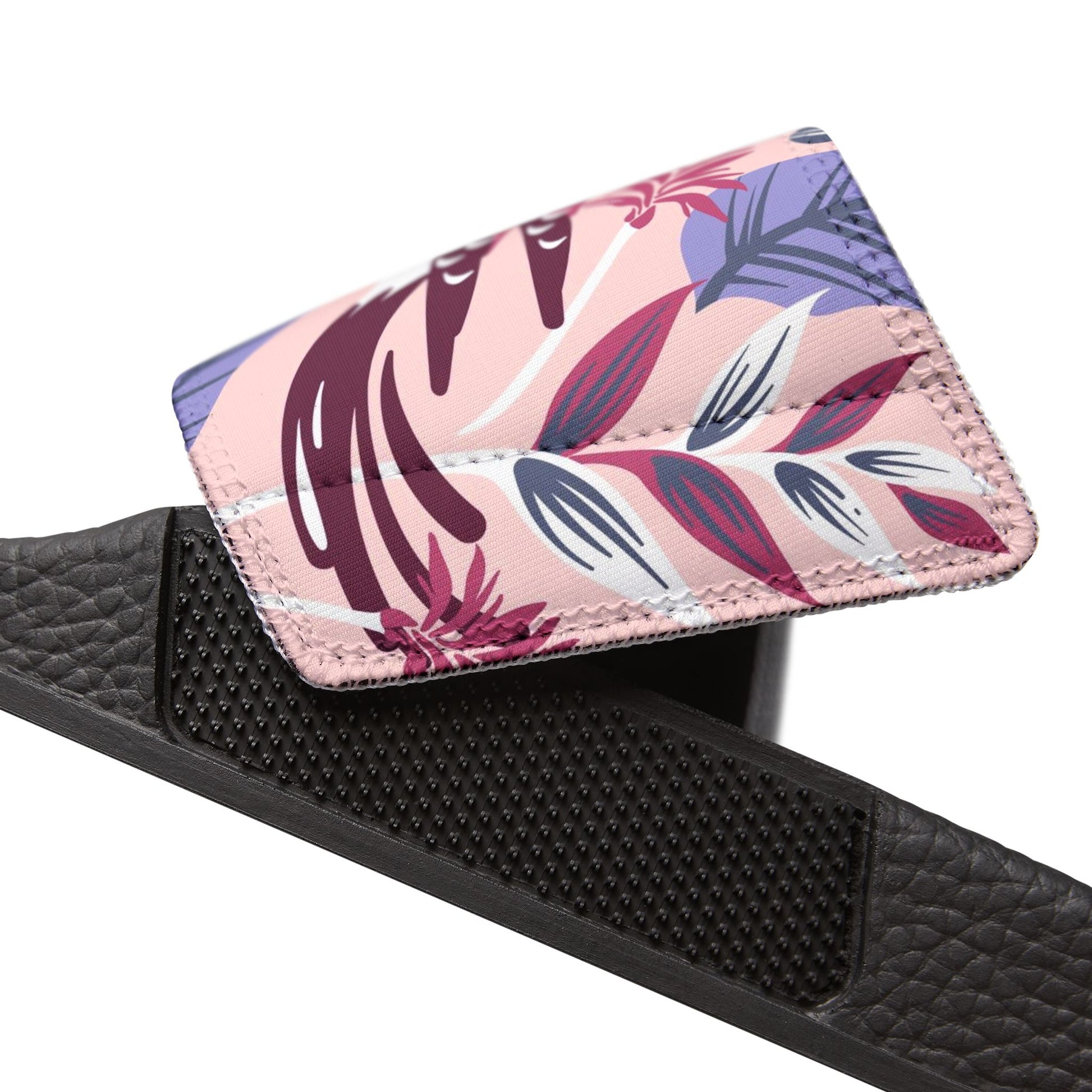 "Tropical Avian Whispers: Pink Paradise" Women's Beach Sandals - Island Vibes For Life