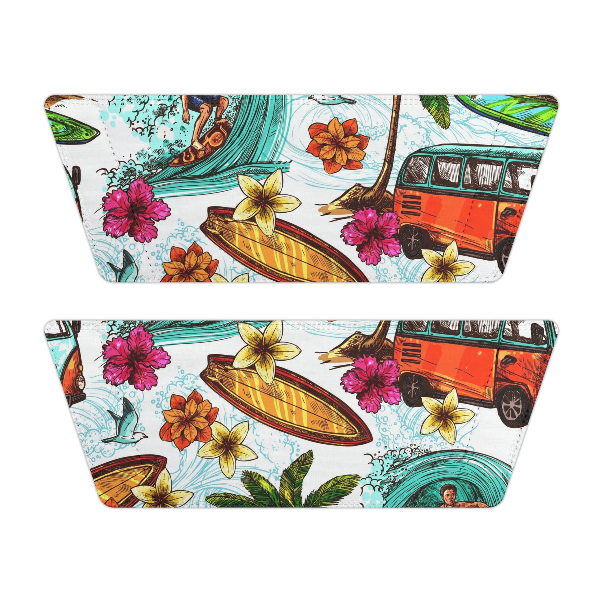 "Microbus and Surfboards" Men's Beach Sandals - Island Vibes For Life
