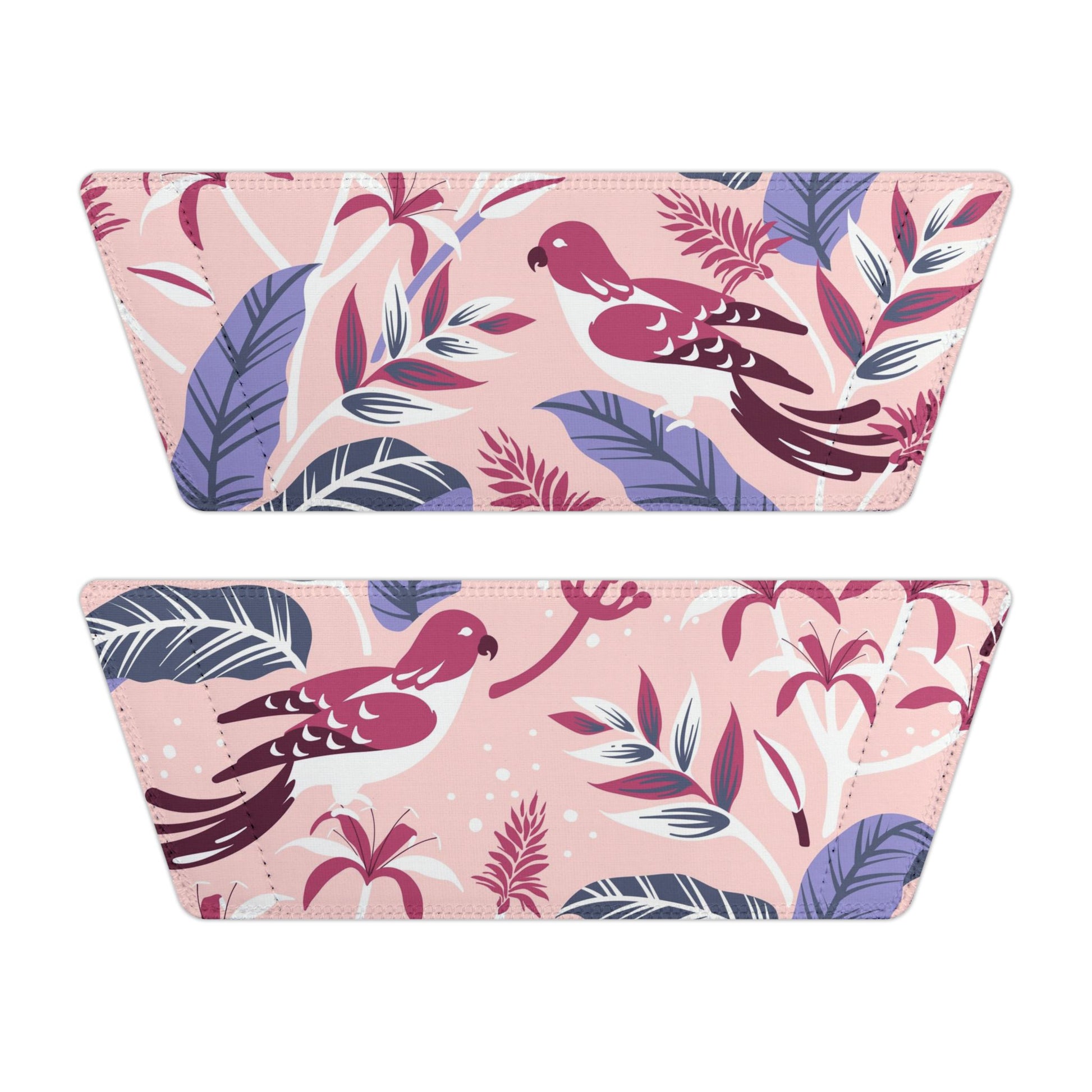 "Tropical Avian Whispers: Pink Paradise" Women's Beach Sandals - Island Vibes For Life