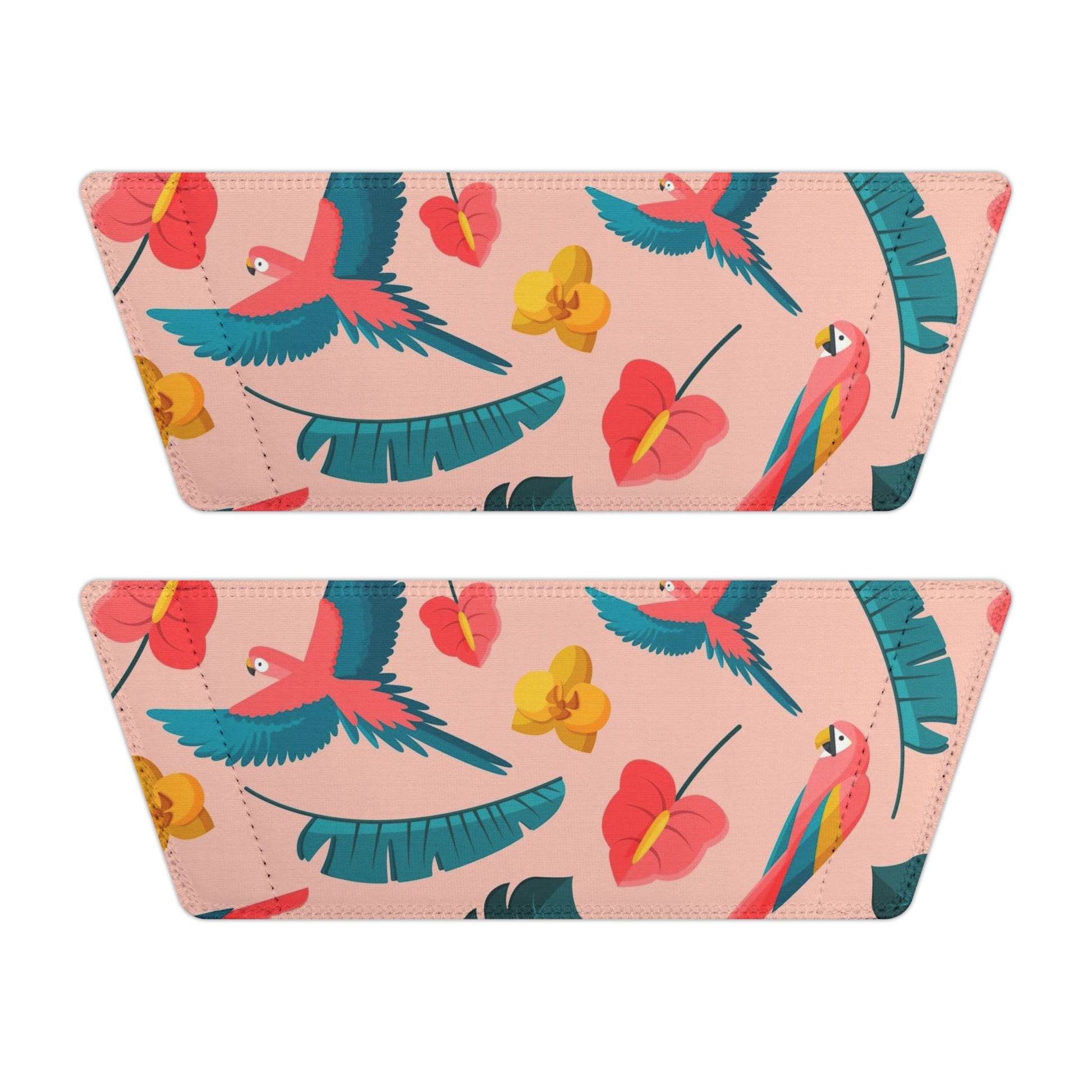 "Colorful Plumage: Pink Paradise" Women's Beach Sandals - Island Vibes For Life