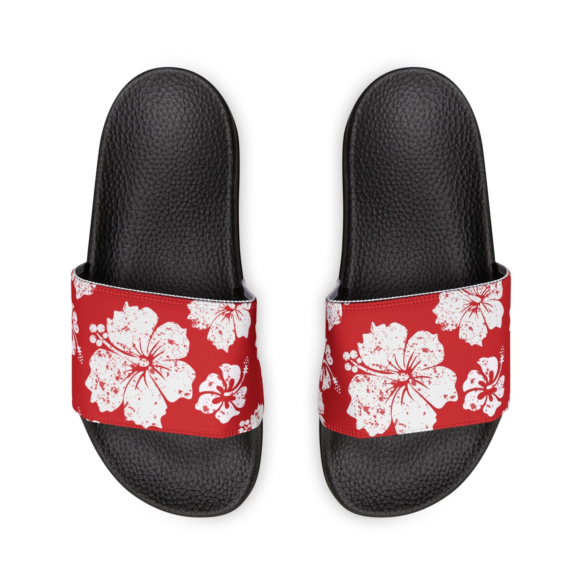 "Hibiscus Hues" Men's Beach Sandals - Island Vibes For Life