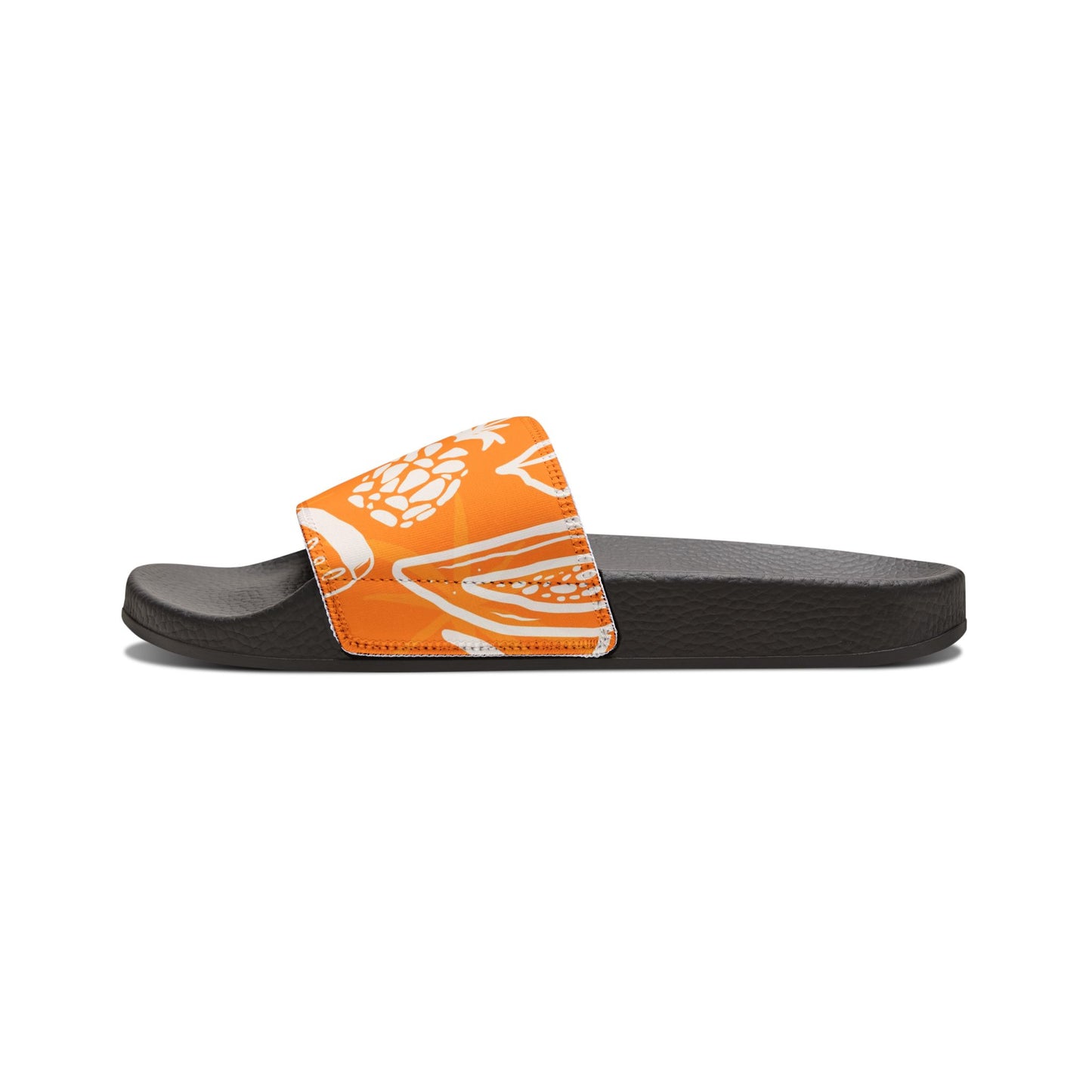 "Orange Pineapple Papaya Fusion" Men's Beach Sandals - Island Vibes For Life
