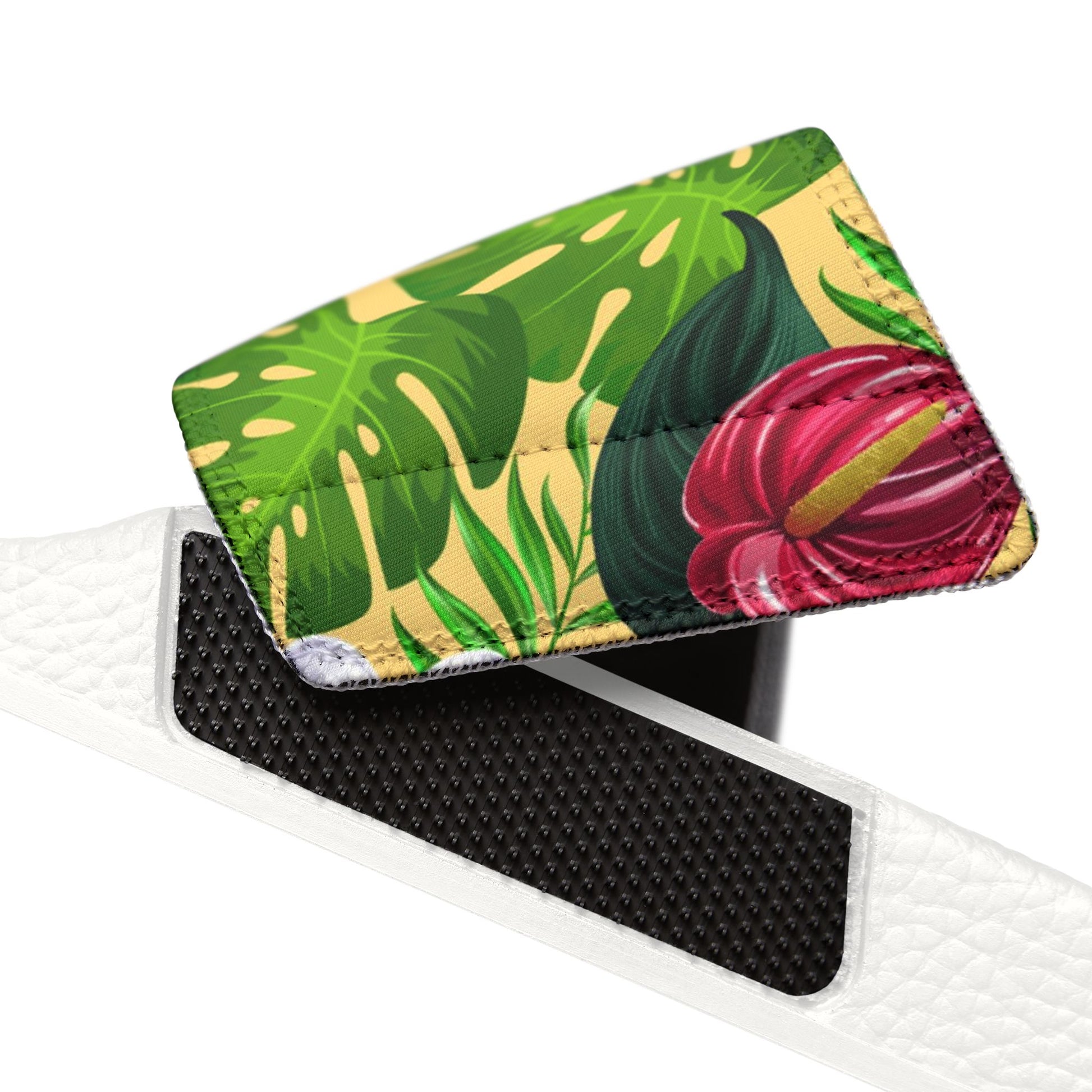 "Jungle Odyssey Hues: Golden Sun" Women's Beach Sandals - Island Vibes For Life