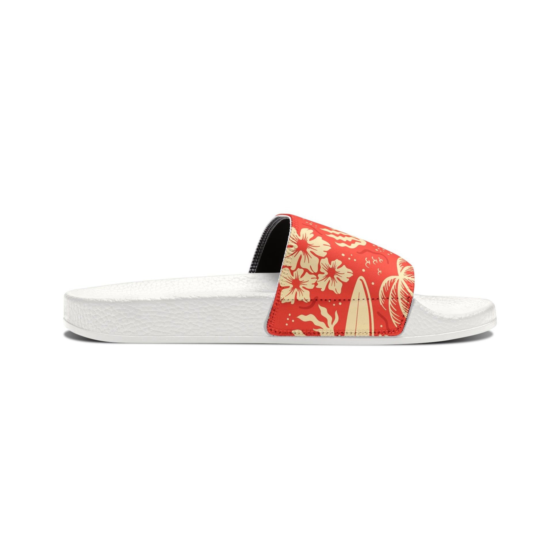 "Tropical Radiance in Red" Women's Beach Sandals - Island Vibes For Life