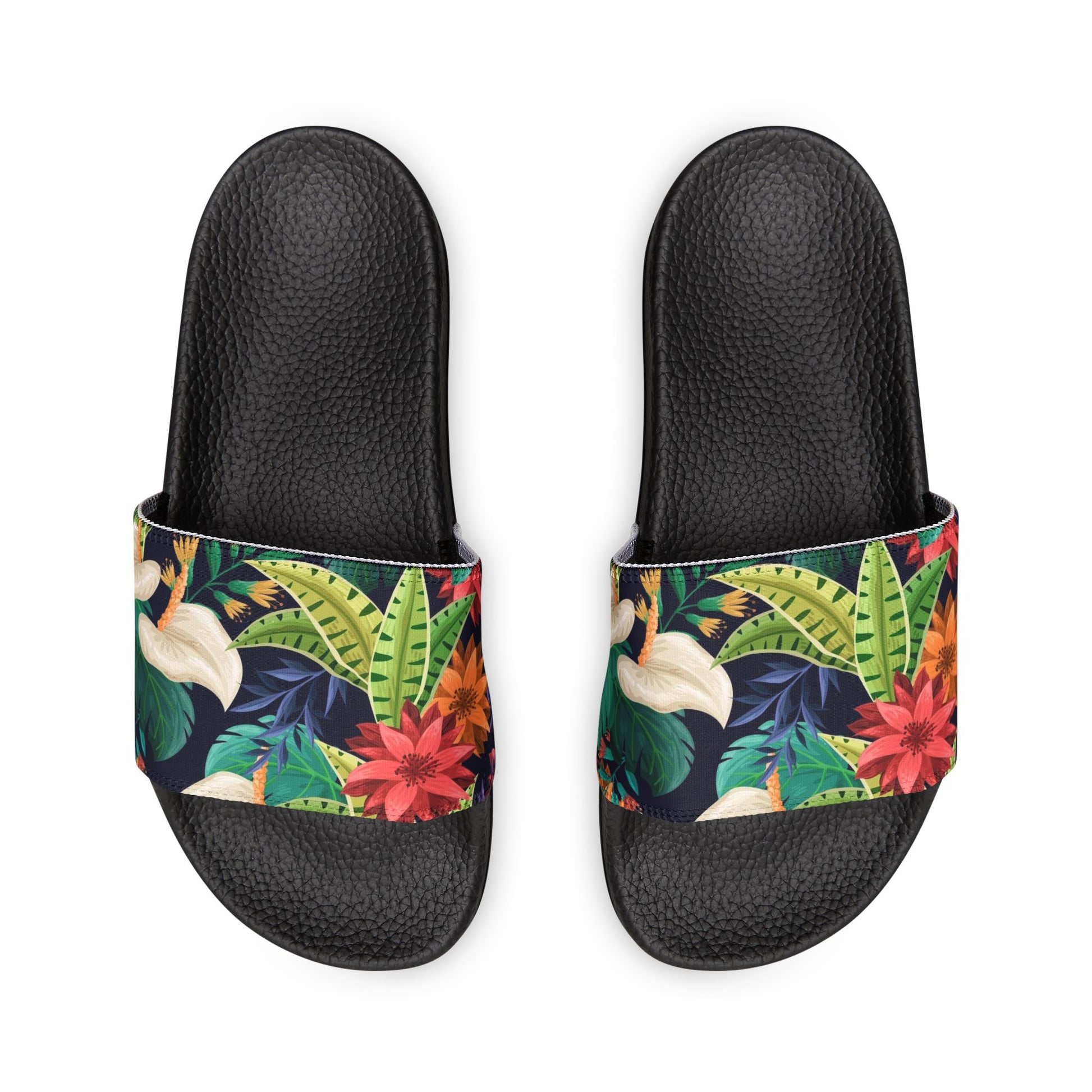 "Nocturnal Blooms" Women's Beach Sandals - Island Vibes For Life