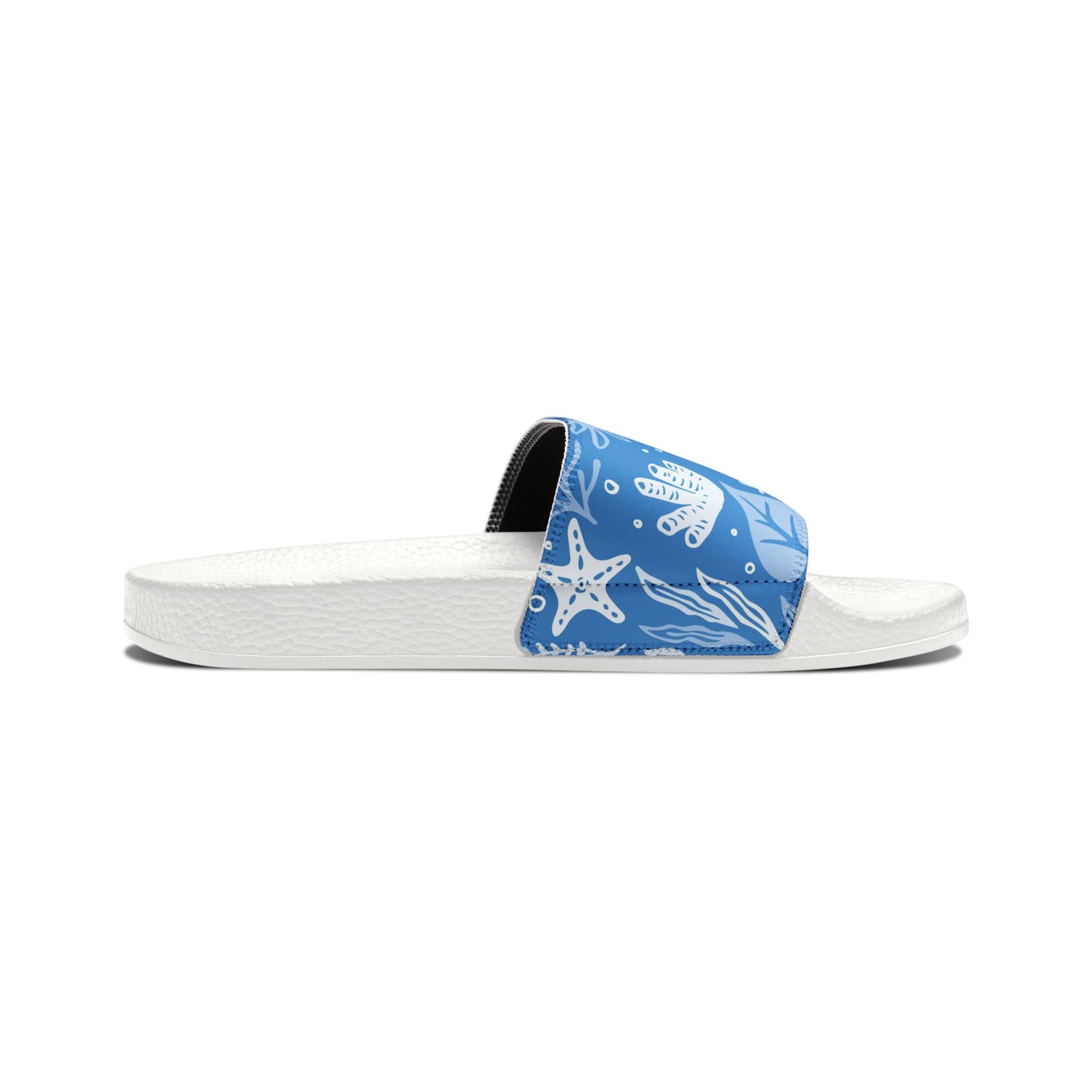 "Marine Marvels: Blue Serenade" Women's Beach Sandals - Island Vibes For Life