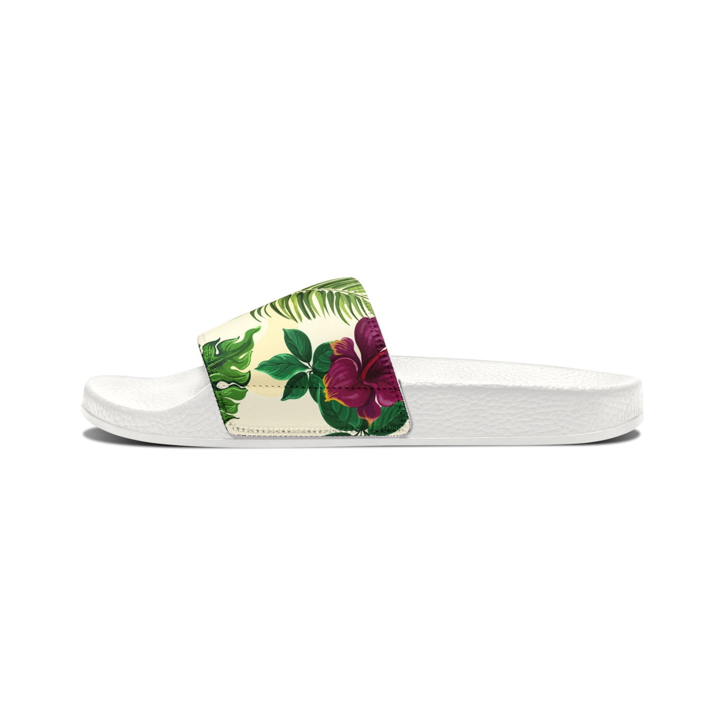 "Sunny Hibiscus Blooms" Men's Beach Sandals - Island Vibes For Life