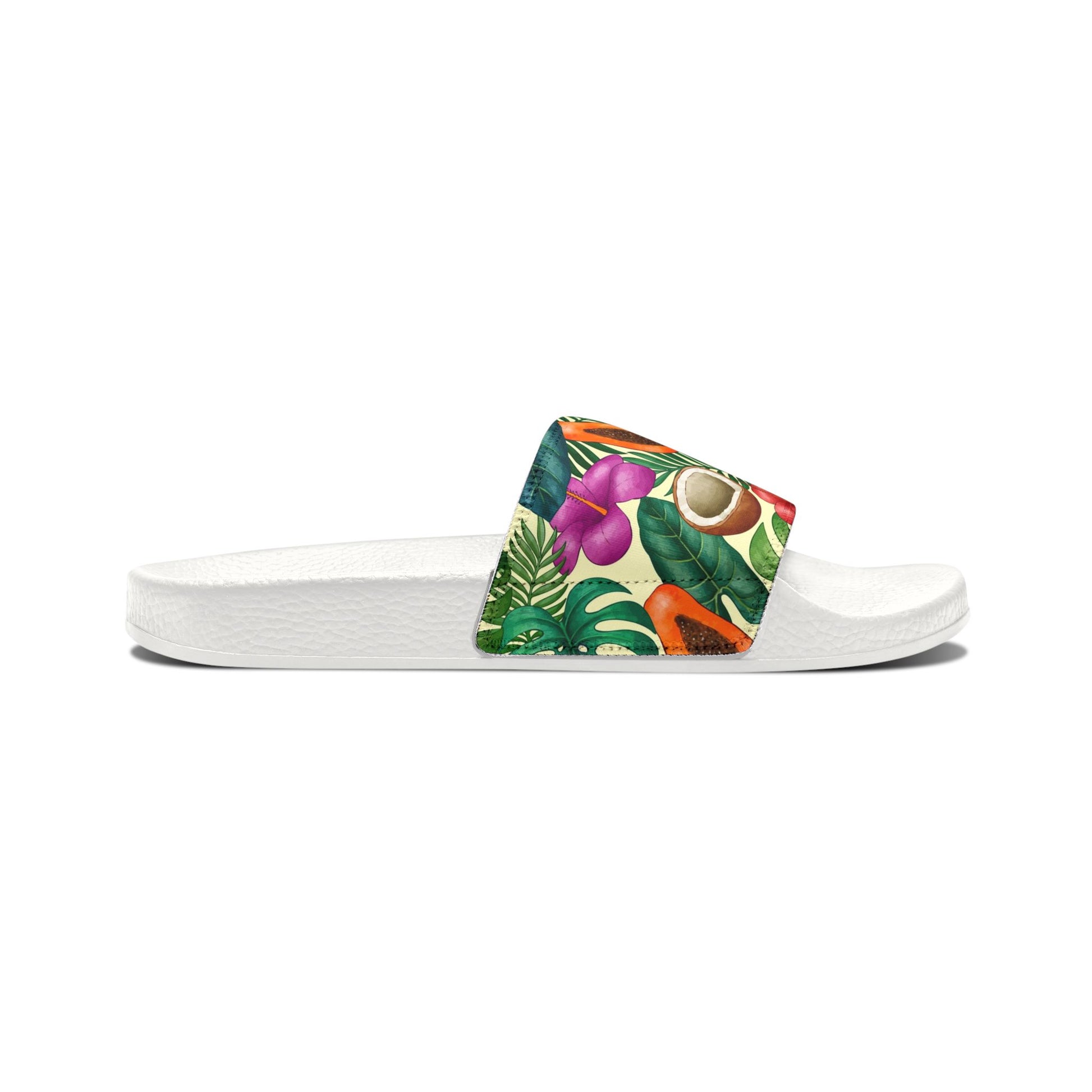 "Island Extravaganza: Exotic Harvest" Men's Beach Sandals - Island Vibes For Life