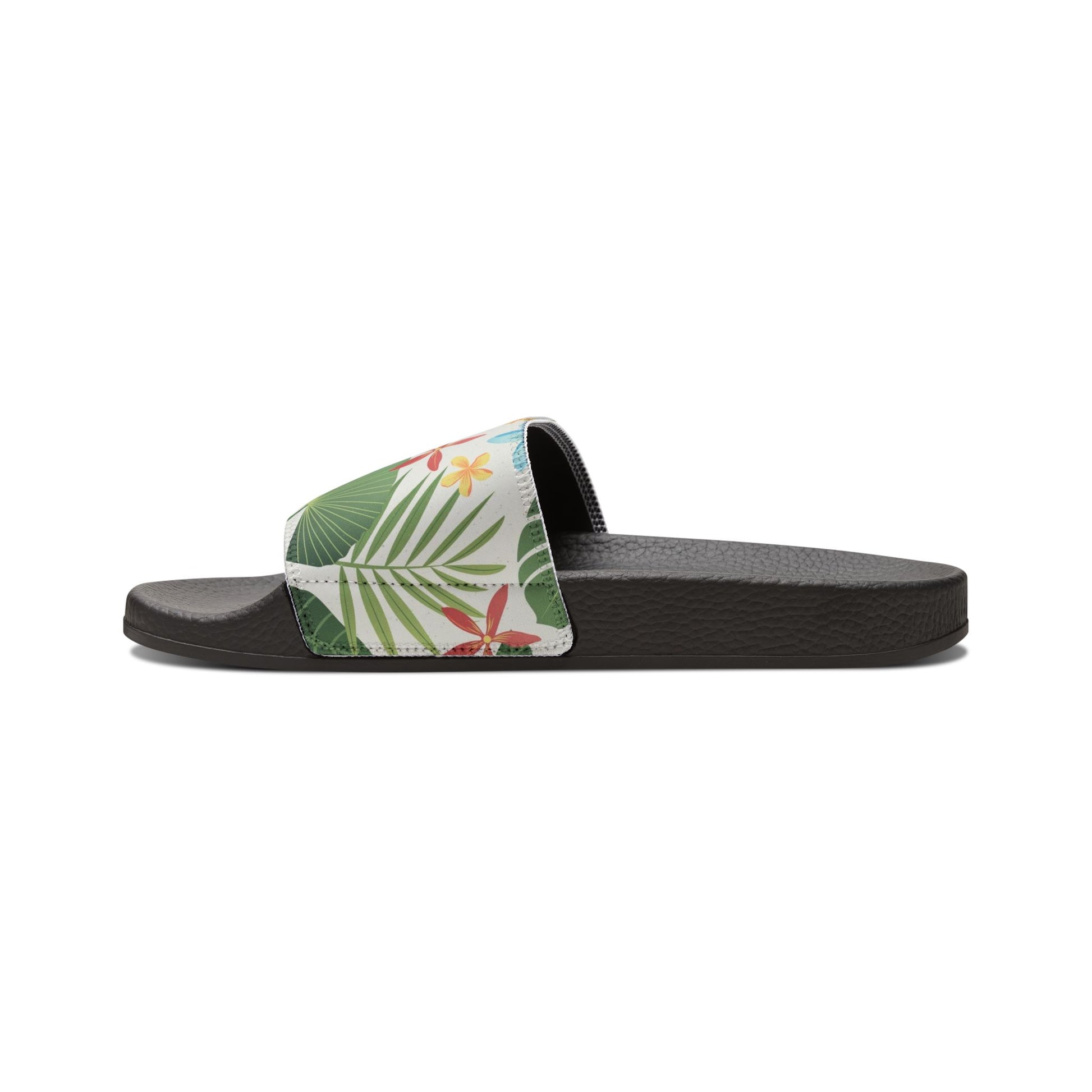 "Caribbean Leaf Carnival" Women's Beach Sandals - Island Vibes For Life