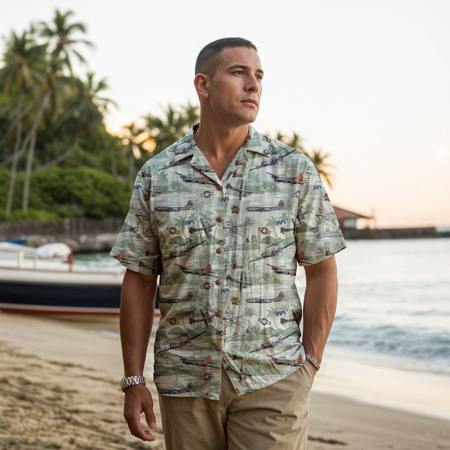 "B-29 Tribute" Hawaiian Shirt 100% Cotton!