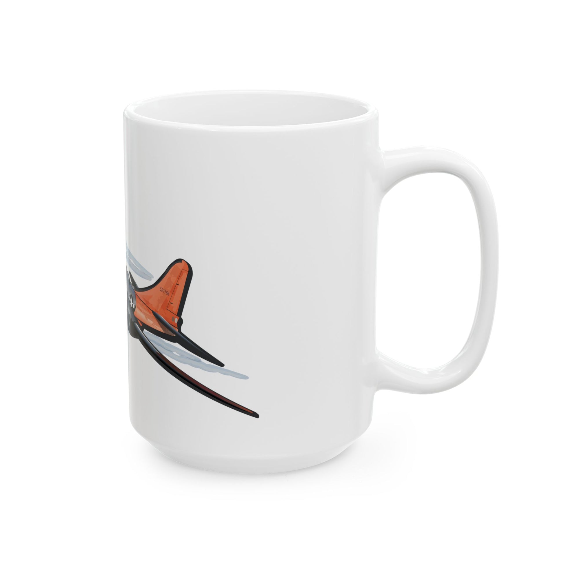 High-quality B-29 Kee Bird ceramic mug with a vintage bomber design, available in 11oz and 15oz sizes, perfect for daily use or display.