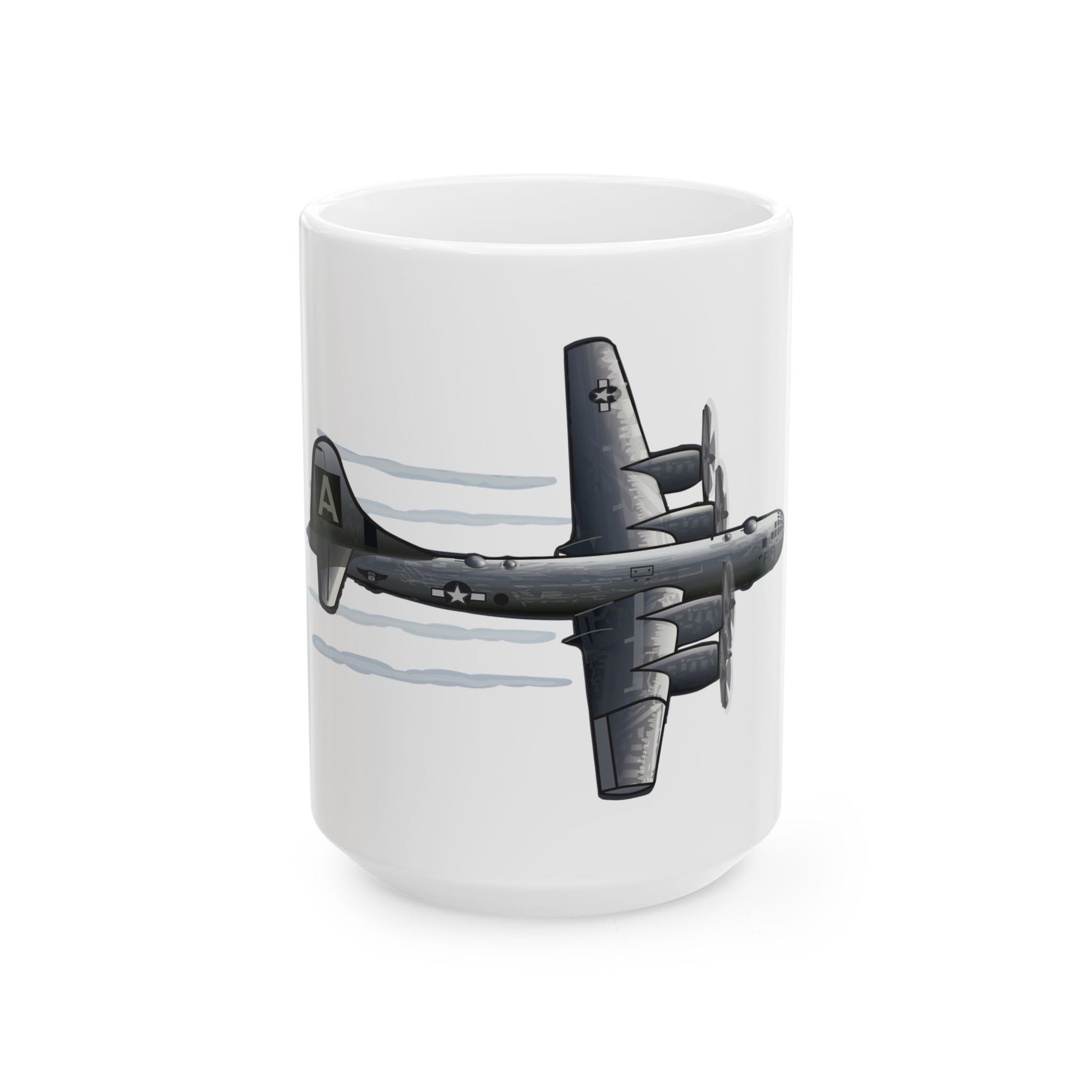 Ceramic coffee mug showcasing the B-29 Superfortress 'FIFI' in flight, perfect for aviation enthusiasts, available in two sizes: 11oz and 15oz.
FundRazr