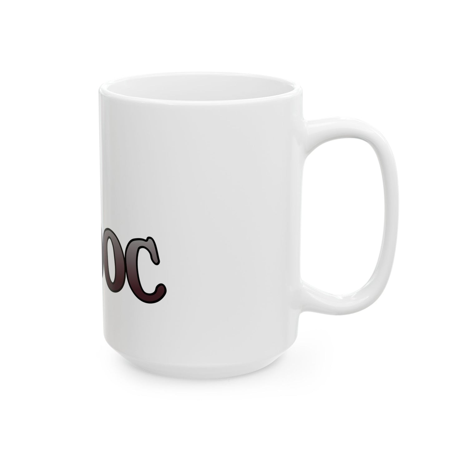 Ceramic mug with authentic WWII-style B-29 nose art print, bringing vintage aviation history to your morning routine.