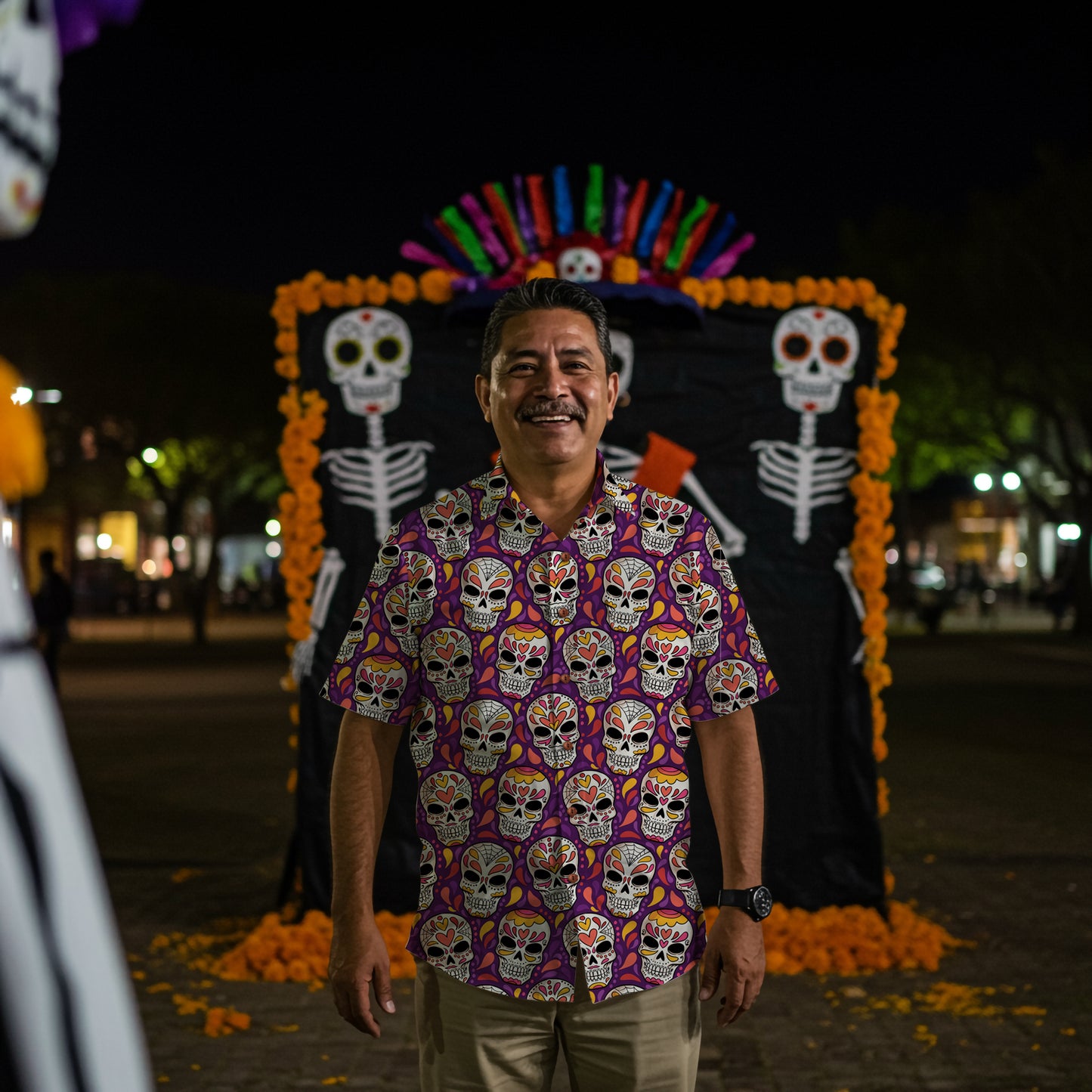 “Corazones Eternos” Día de Muertos Cotton Celebration Shirt