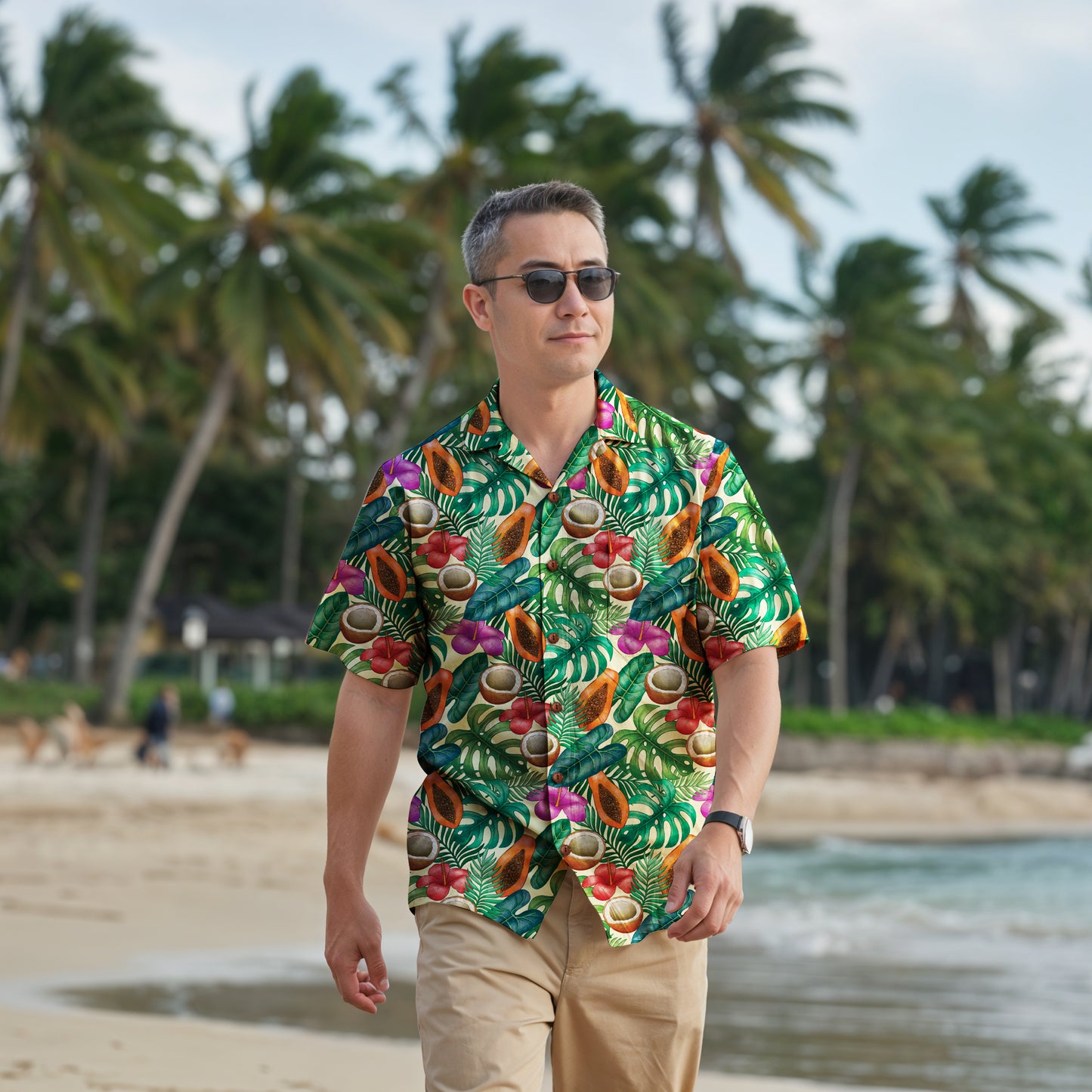 "Island Extravaganza" Hawaiian Shirt - 100% Cotton