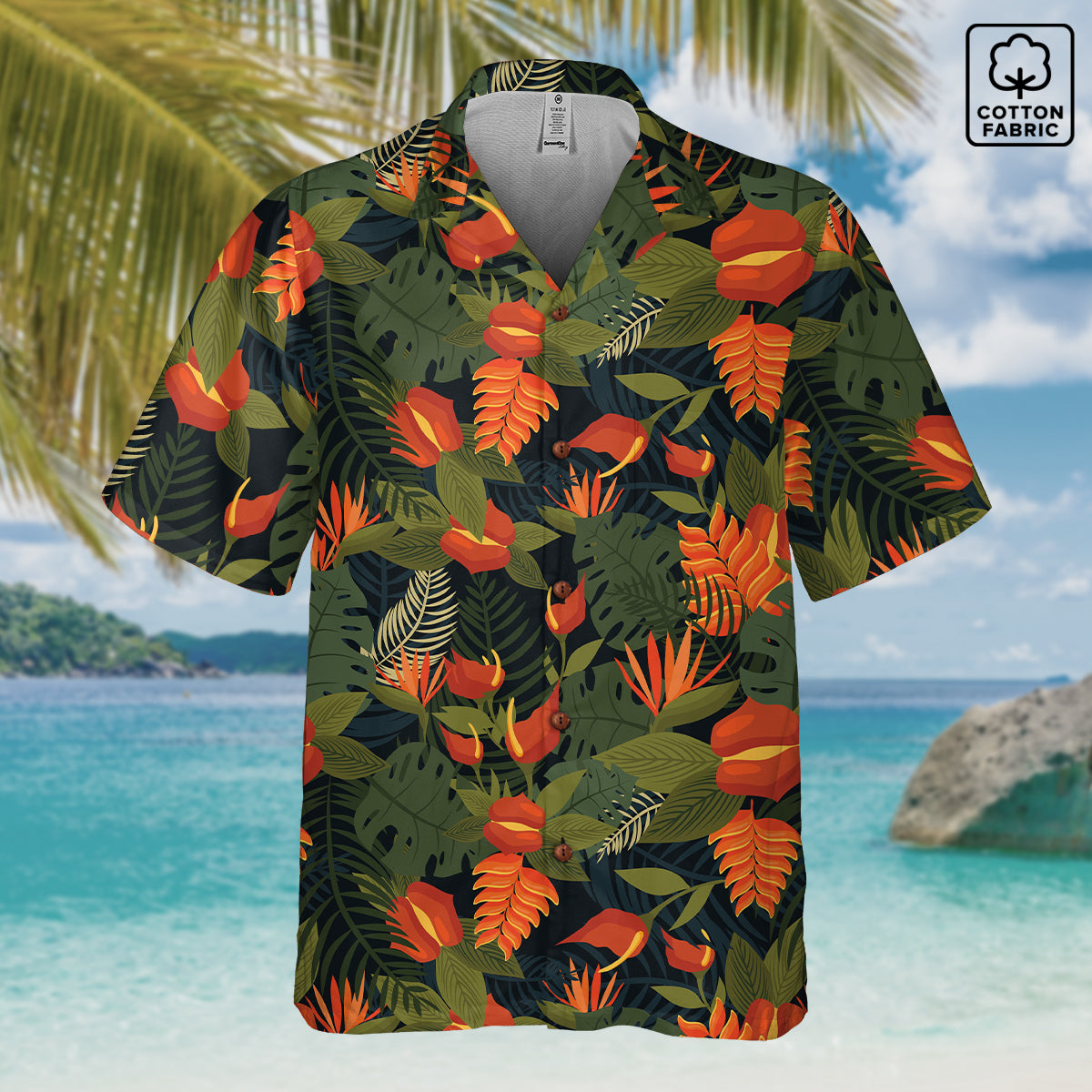 "Jungle Fever" Hawaiian Shirt - 100% Cotton