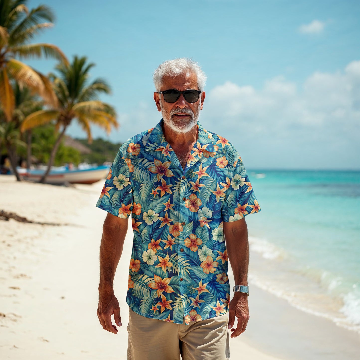 "Kona Kaleidoscope" Hawaiian Shirt - 100% Cotton