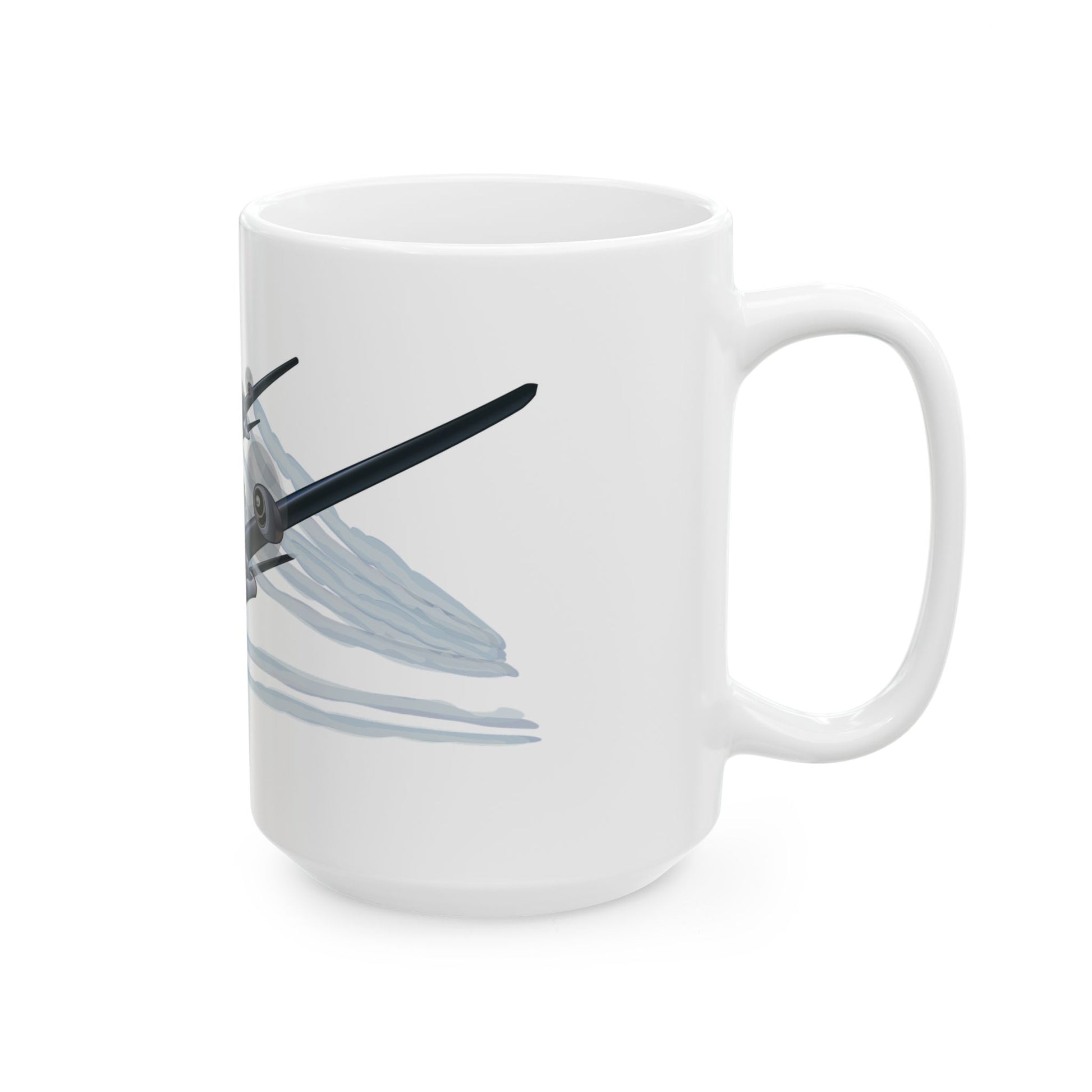 Doc and Fifi ceramic mug with a fun and vibrant design, ideal for daily use or as a thoughtful gift, available in 11oz and 15oz sizes.