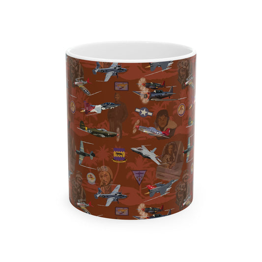 Red ceramic mug featuring Tuskegee University-inspired design, available in 11oz and 15oz sizes, with a comfortable C-handle and glossy finish.
Vital Health Merch
+6