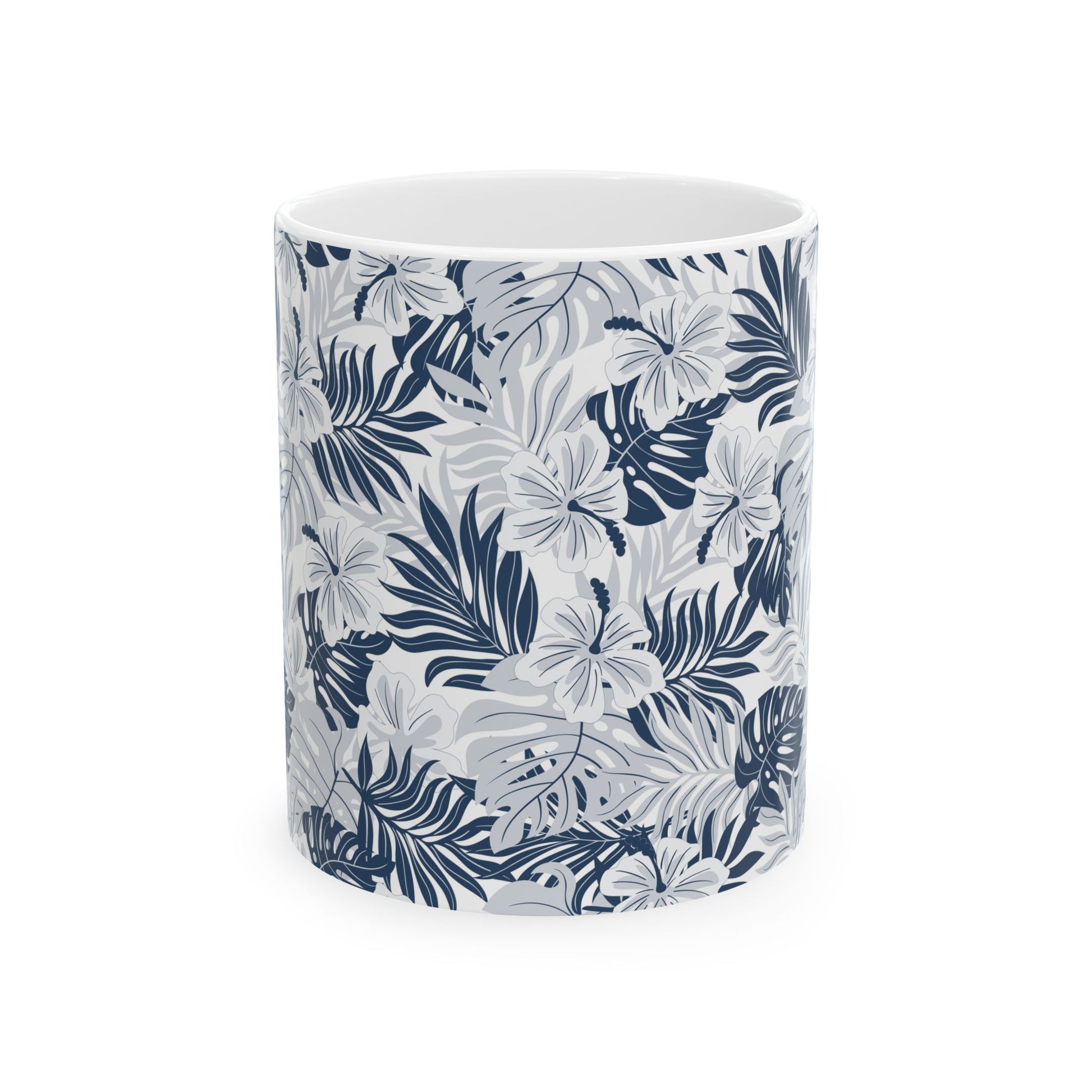 Classic white ceramic mug, available in 11oz and 15oz sizes, perfect for daily use or gifting.